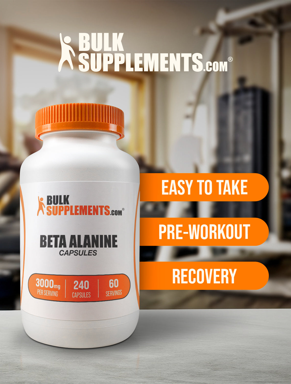 Premium Beta Alanine Capsules 1000mg - Boost Endurance & Performance for Athletes & Bodybuilders - Pre-Workout Supplement for Energy & Muscle Recovery - 120 Vegan Capsules for Gym & Sports Training