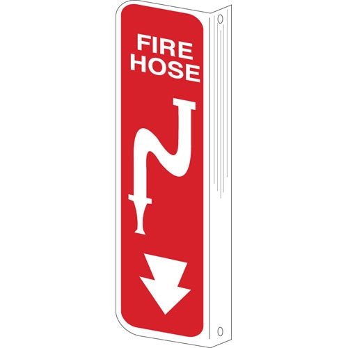 Brady 50695 2-Way View Fire Safety Sign, Pack of 10 - Ideal for Offices, Warehouses & Emergency Exits
