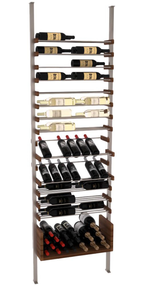 Premium 2-Bottle Wine Rack for Kitchen Countertop - Space Saving Wine Holder for Home Bar, Dining Room & Gift Giving - All Star Wine Rack (Black)