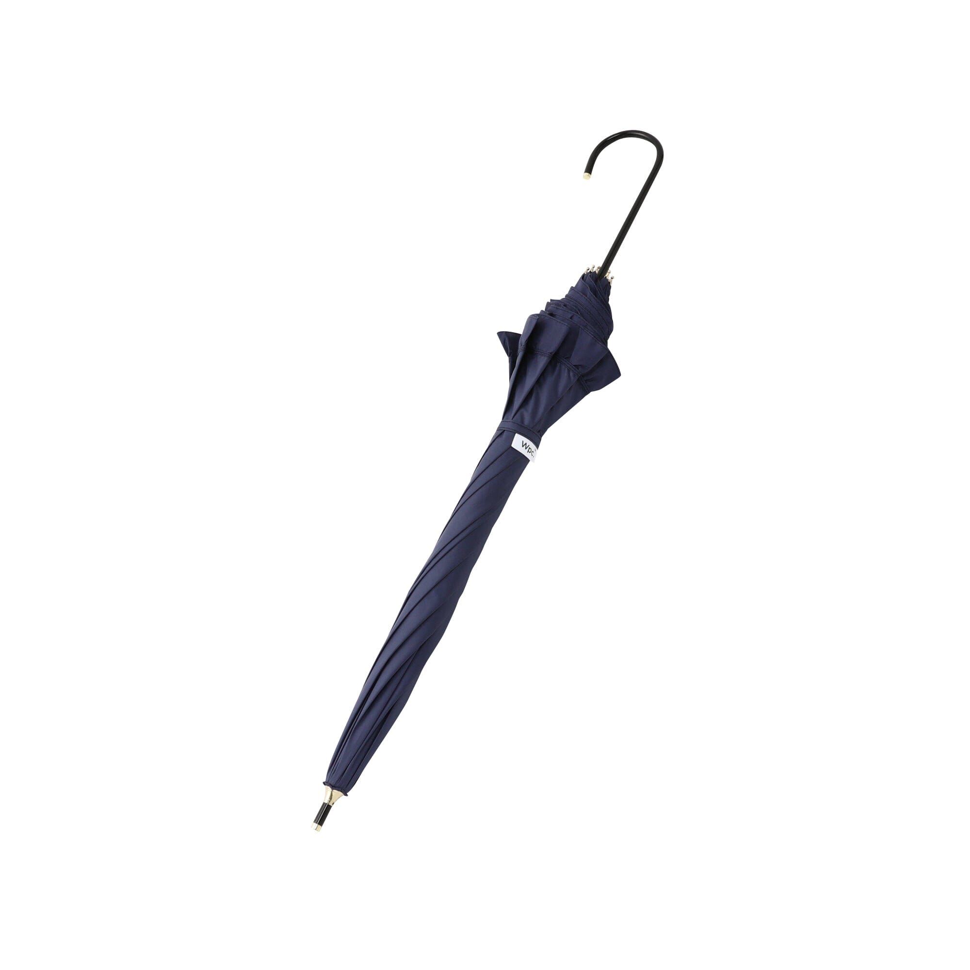 Classic Frill Long Umbrella Navy Blue - Waterproof Windproof Travel Umbrella for Women & Men - Perfect for Rainy Days, Commuting, and Outdoor Activities