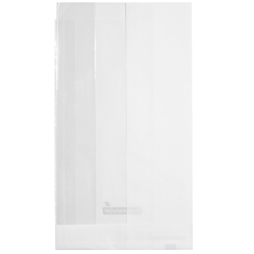 Premium White Small Bread Bags with Side Window - 4.75