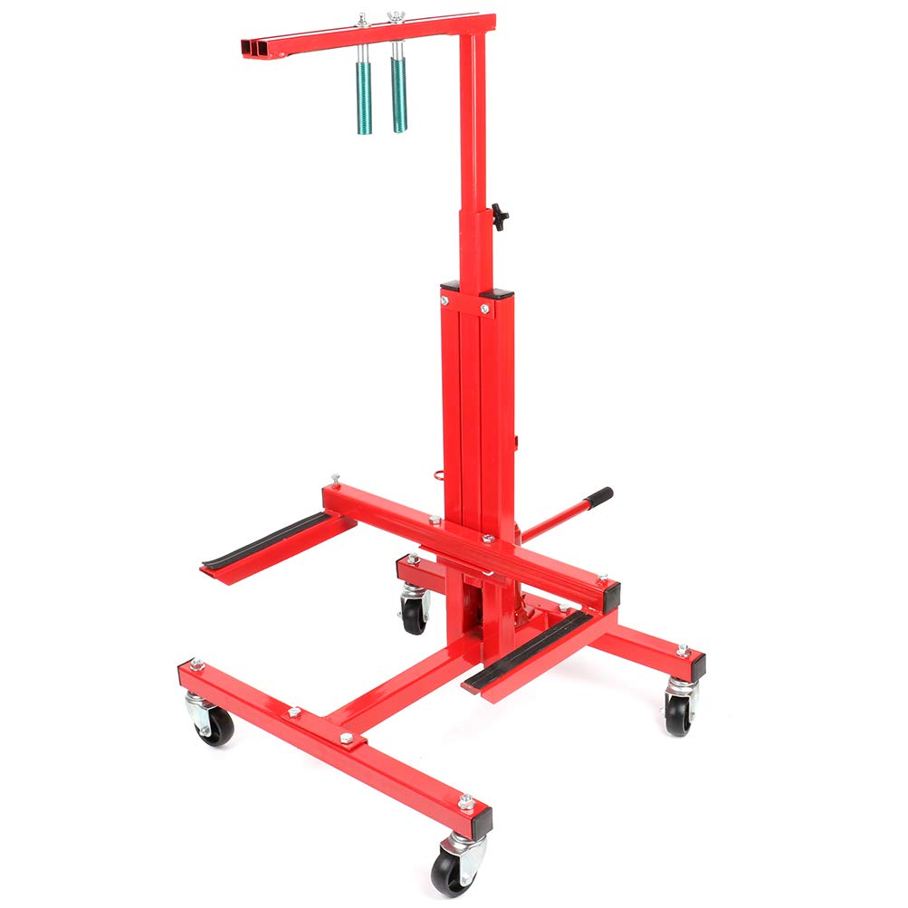Hydraulic Door Remover and Installer - Heavy Duty Jack Hoist Lift with Adjustable Stand & Dolly - Perfect for Garage, Auto Repair, and Home Renovation Projects