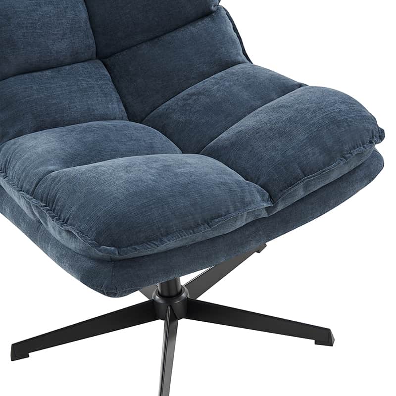Simon Armless Office Chair with Thick Cushion - Ergonomic Comfort for Home Office, Study, and Workspace - Perfect for Long Hours of Sitting