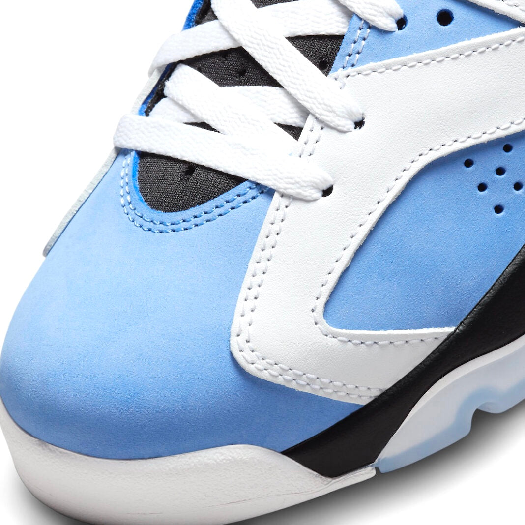 Air Jordan 6 Retro UNC University Blue White College Navy Black Men's Basketball Shoes - Perfect for Streetwear, Sneaker Collection & Basketball Games