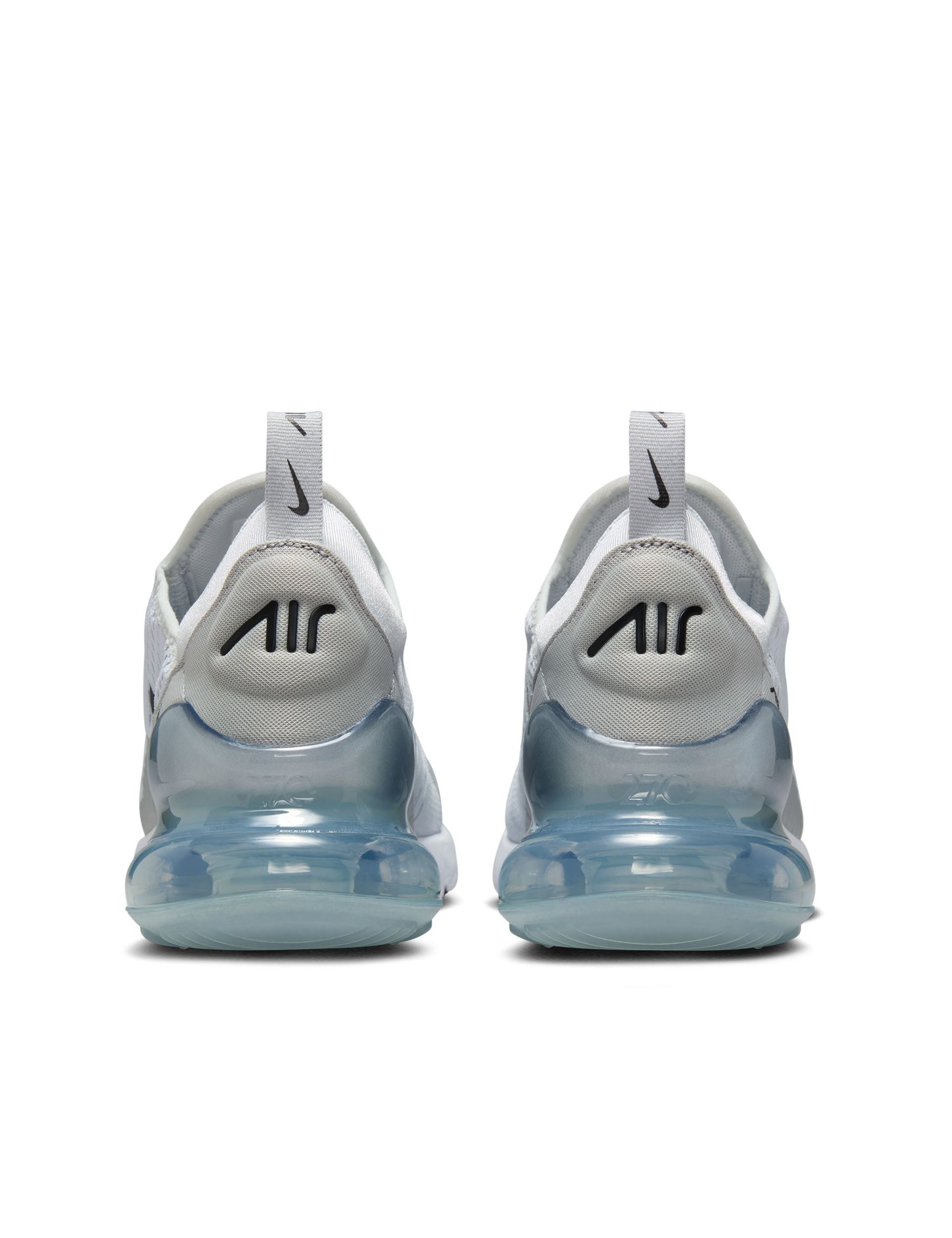 Nike Air Max 270 Running Shoes - Pure Platinum/Black/Light Smoke Grey - Comfortable Cushioned Sneakers for Men & Women | Perfect for Jogging, Gym Workouts & Casual Wear