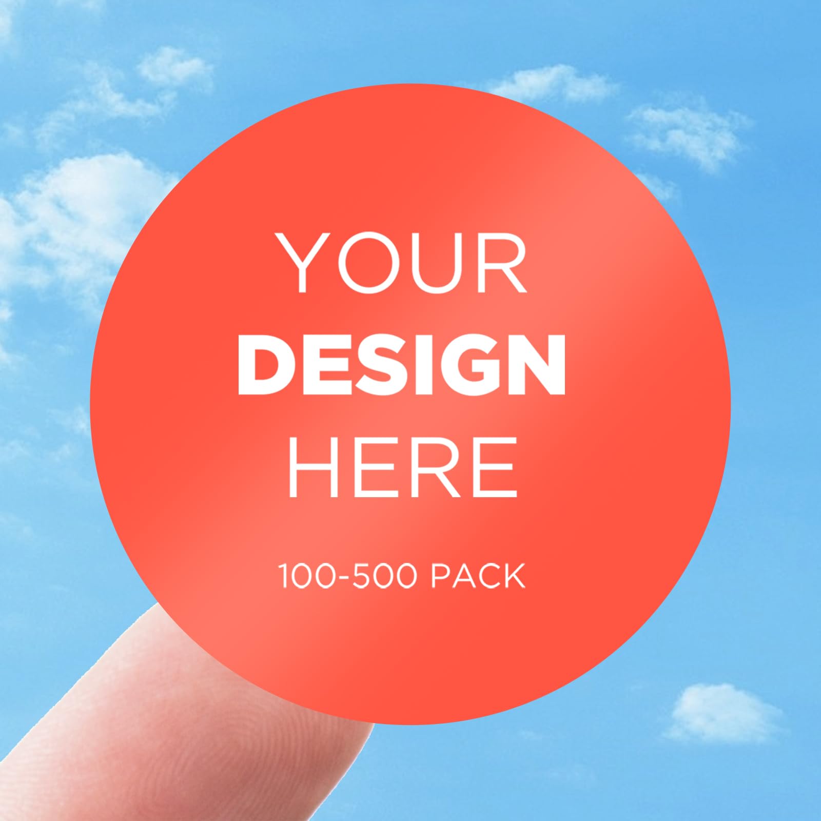 Custom Personalized Stickers & Labels - Create Your Own Design with Logo, Text, or Image - 100 Scalloped 5.5