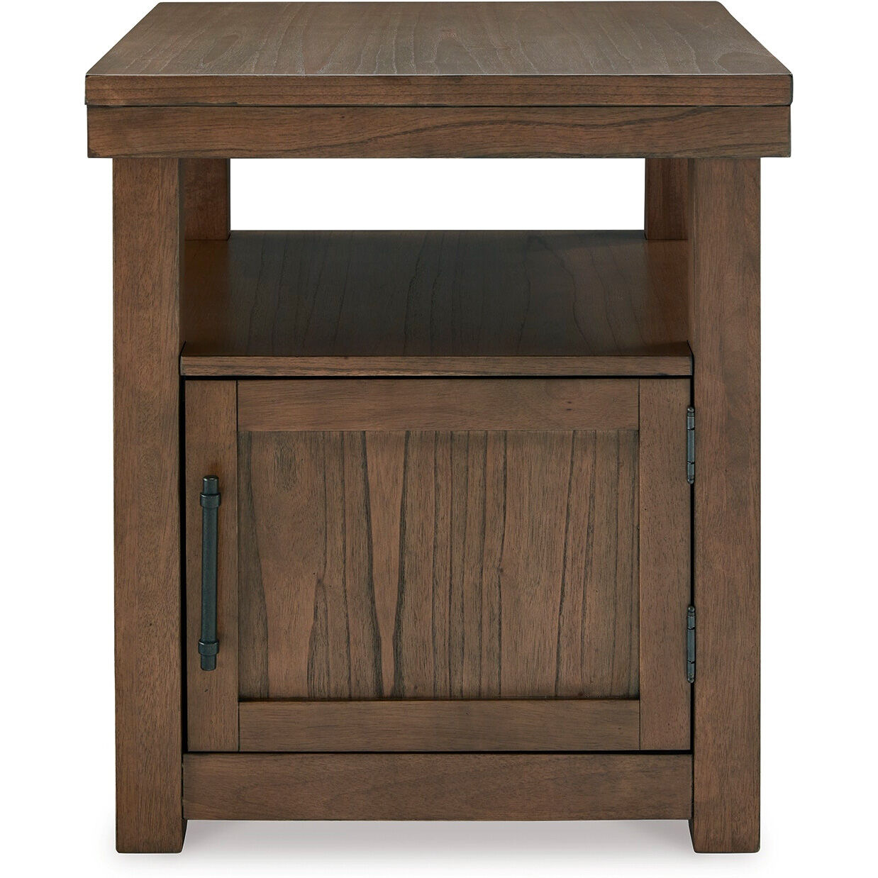 Boardernest End Table - Modern Side Table for Living Room, Bedroom & Office - Small Accent Table with Storage Shelf - Perfect for Coffee, Books & Decor