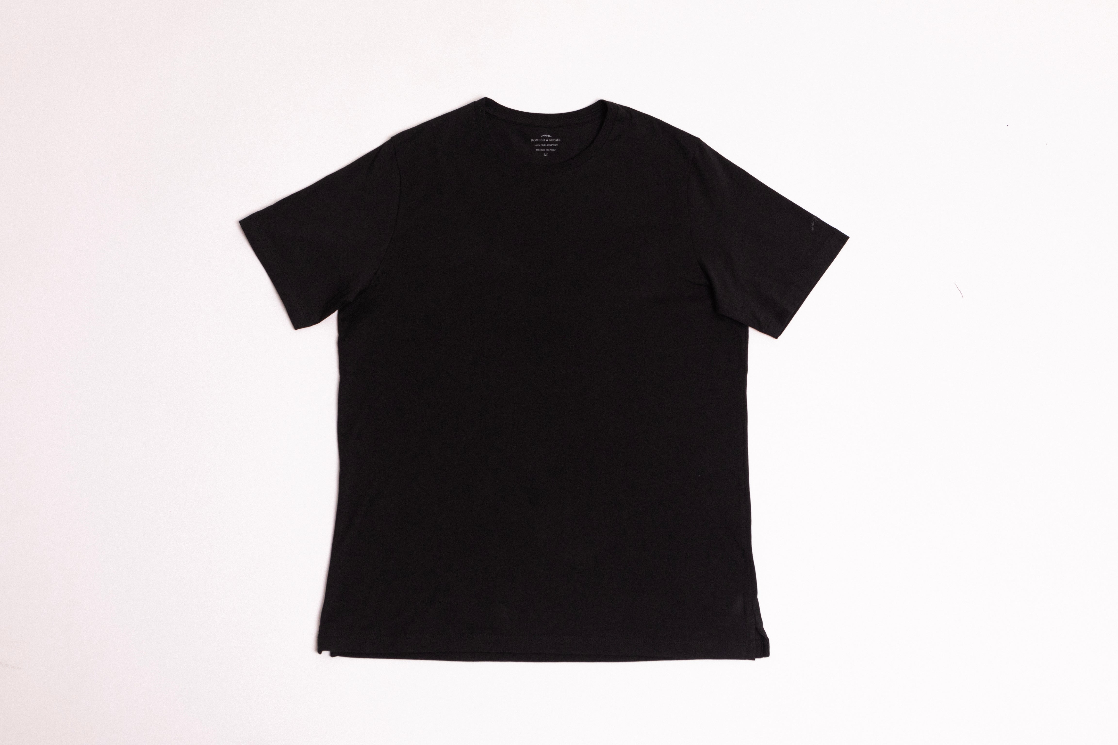 Premium Pima Cotton Black T-Shirt for Men - Soft, Breathable & Durable - Perfect for Casual Wear, Layering & Everyday Comfort