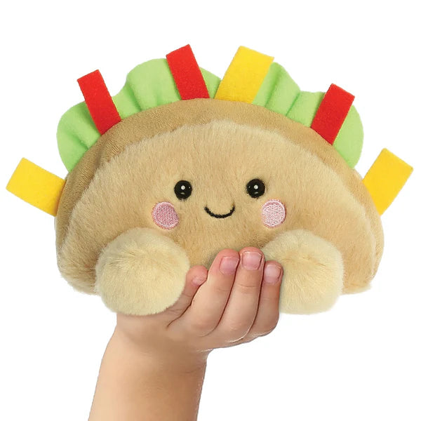 Palm Pals Fiesta Taco Plush Toy - Cute Mini Stuffed Animal for Kids & Collectors | Perfect for Birthday Gifts, Party Favors & Home Decor