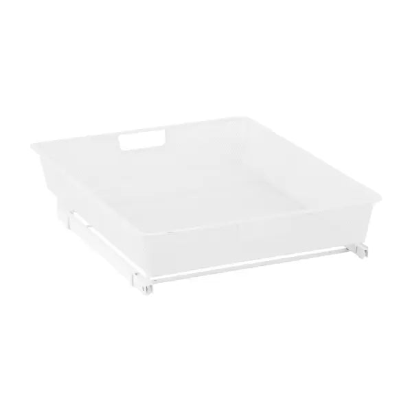 Elfa Easy Glider Medium 45cm Wide Mesh Basket Organizer - Perfect for Closet, Pantry, and Bathroom Storage Organization