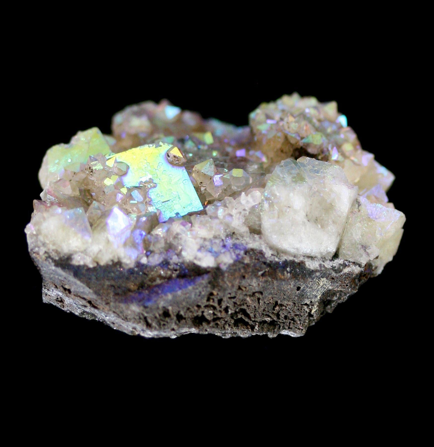 Natural Aura Fluorite Crystal Cluster - Healing Stone for Meditation, Energy Cleansing & Home Decor | Perfect for Yoga, Reiki & Spiritual Practices