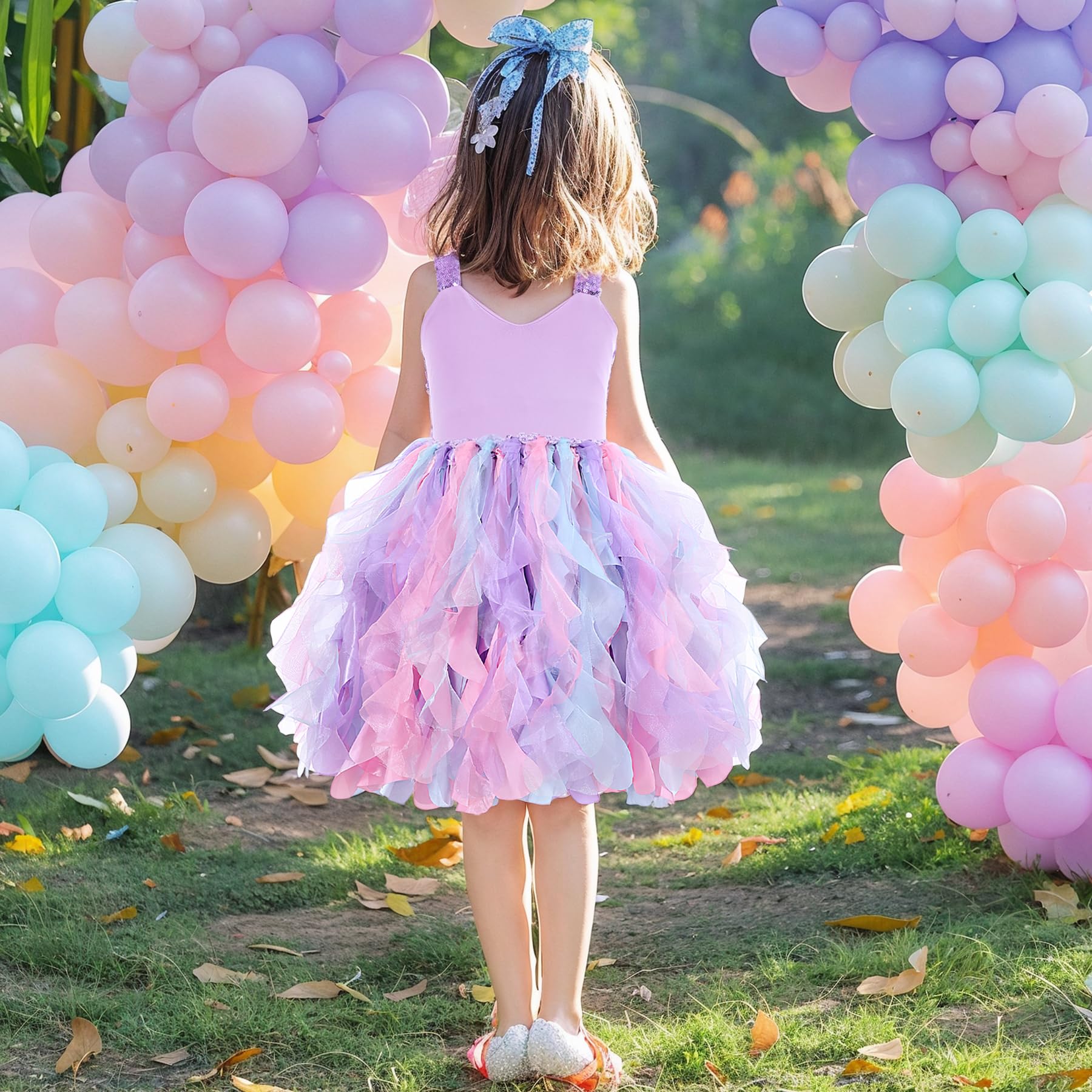 Sparkly Sequin Tutu Dress for Girls - Princess Tulle Party Gown for Toddler Birthday, Prom & Sneaker Ball | Perfect for Special Occasions & Photo Shoots