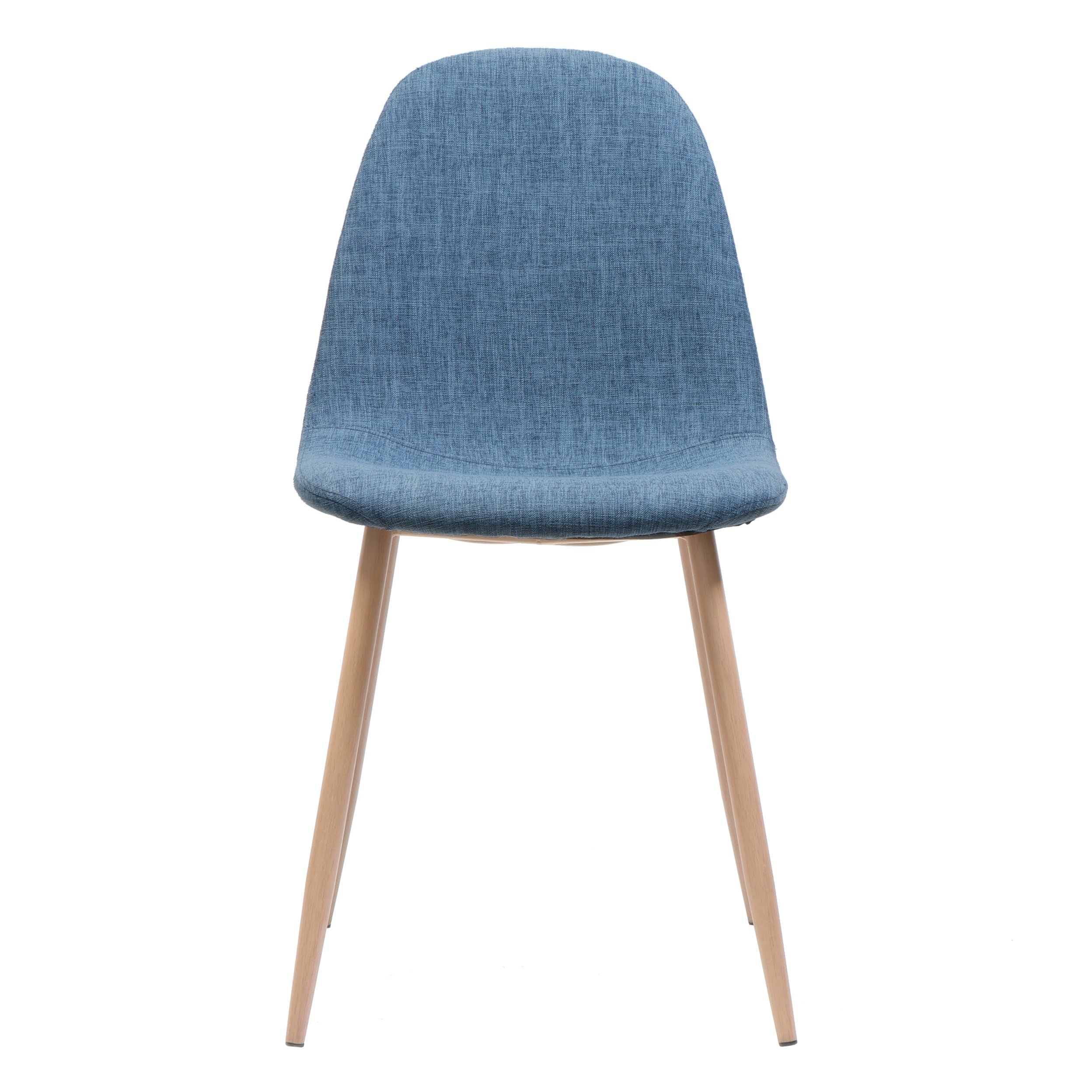 Christopher Knight Home 303205 Modern Dining Chairs in Muted Blue - Set of 2 Comfortable Upholstered Side Chairs for Kitchen, Dining Room & Breakfast Nook