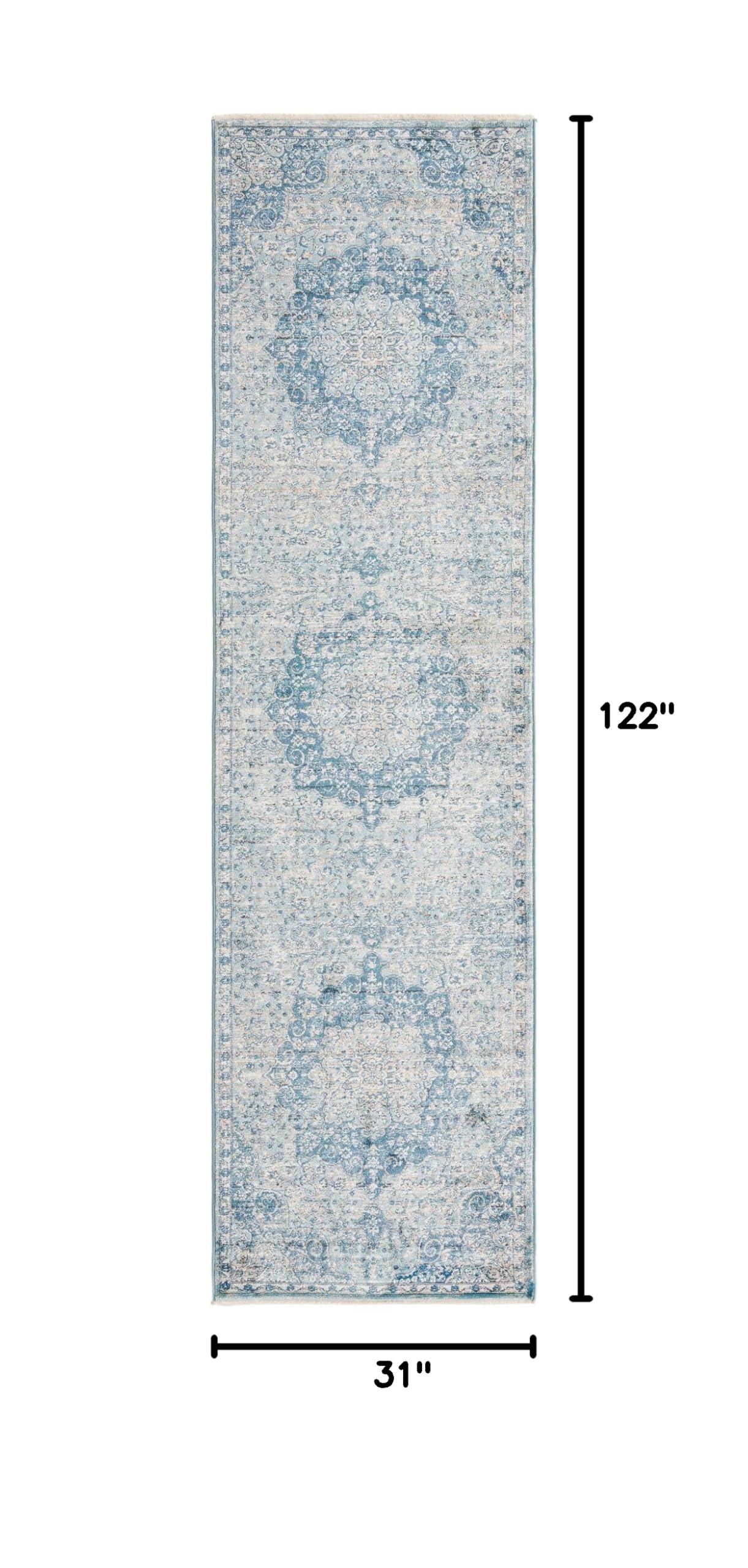 Unique Loom Newport Collection Area Rug - Elms Design Runner (2'7