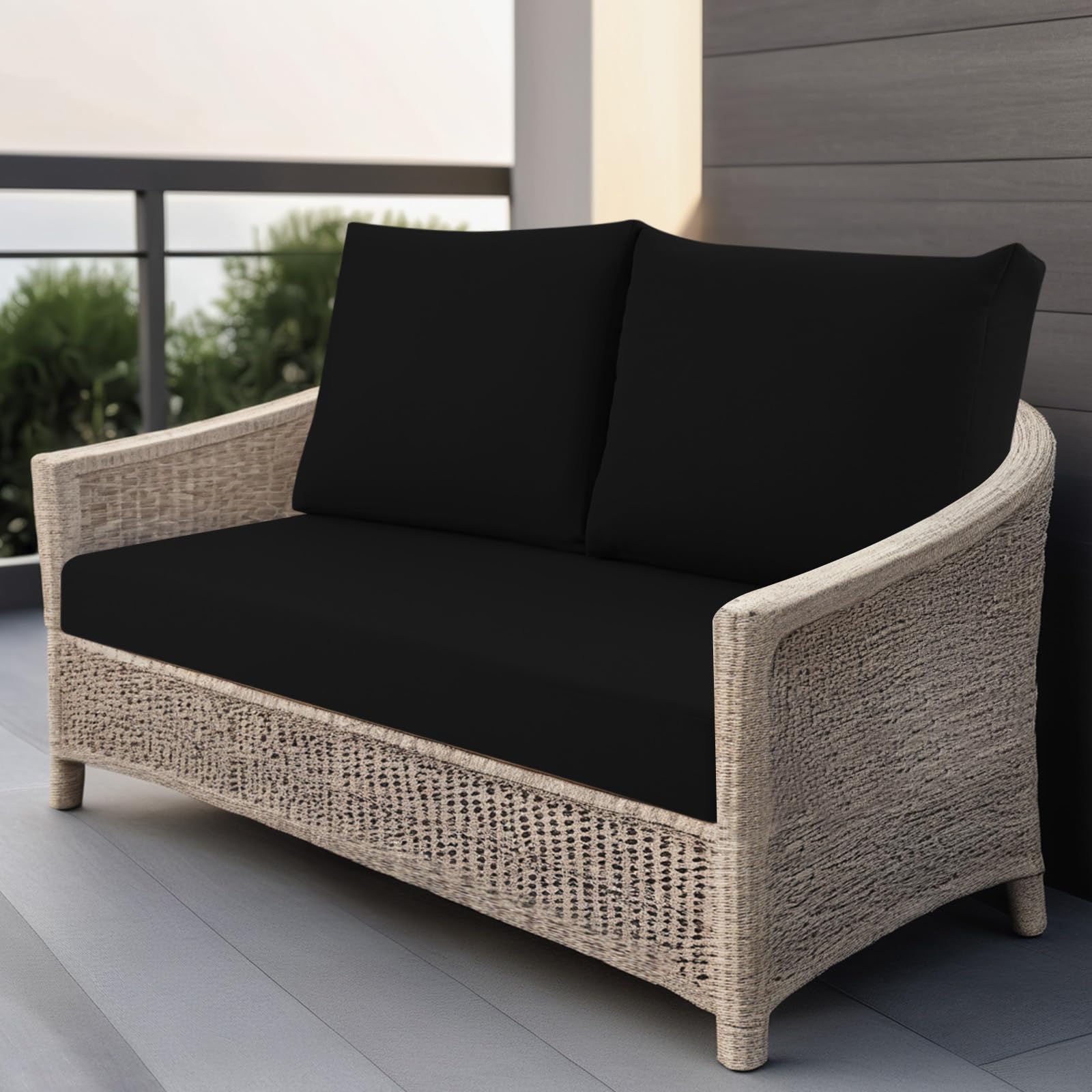 Waterproof Outdoor Loveseat Cushions 46