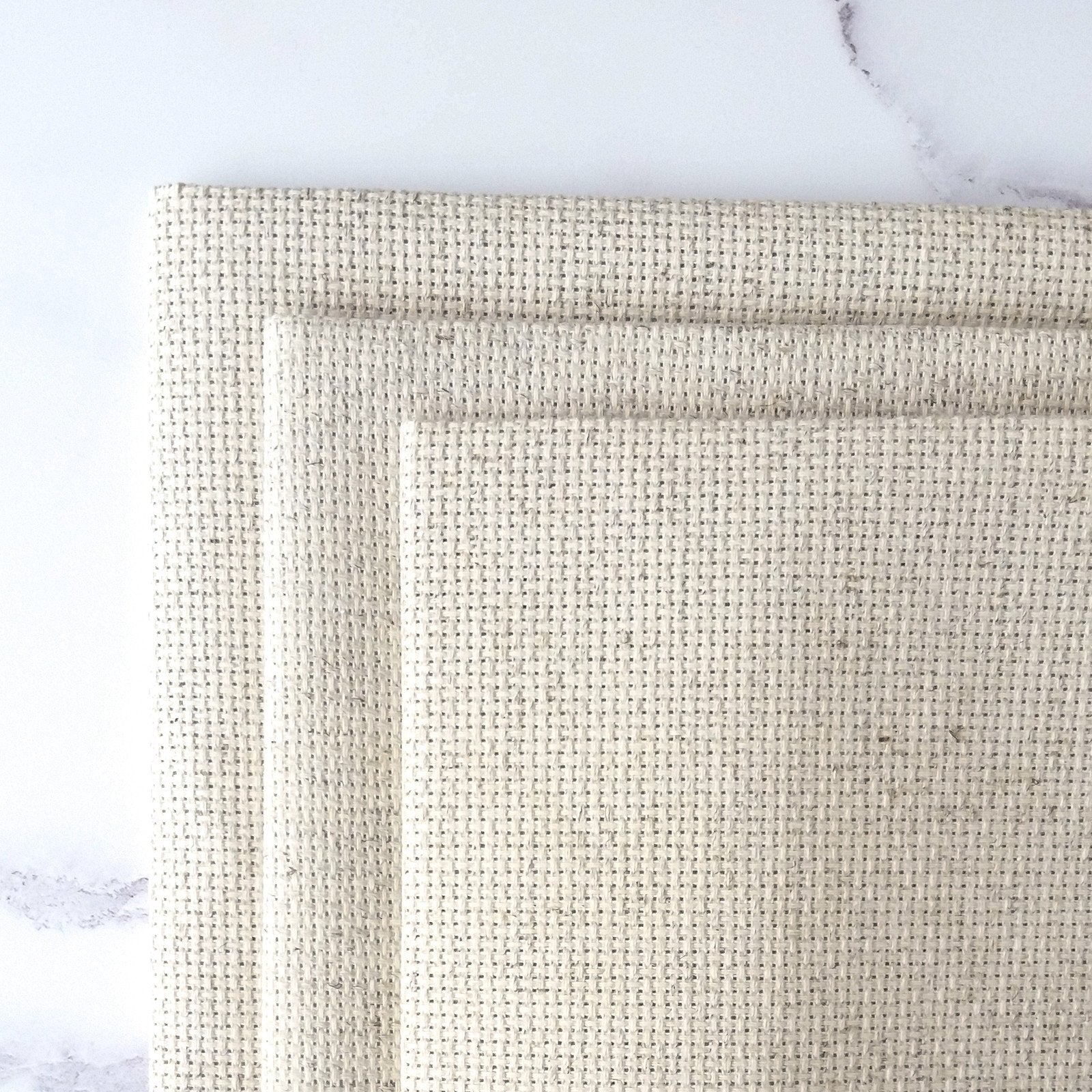 Premium Oatmeal Fiddler's Cloth Aida Cross Stitch Fabric - 14 Count Evenweave for Embroidery Projects - Perfect for DIY Needlework, Home Decor & Gift Making