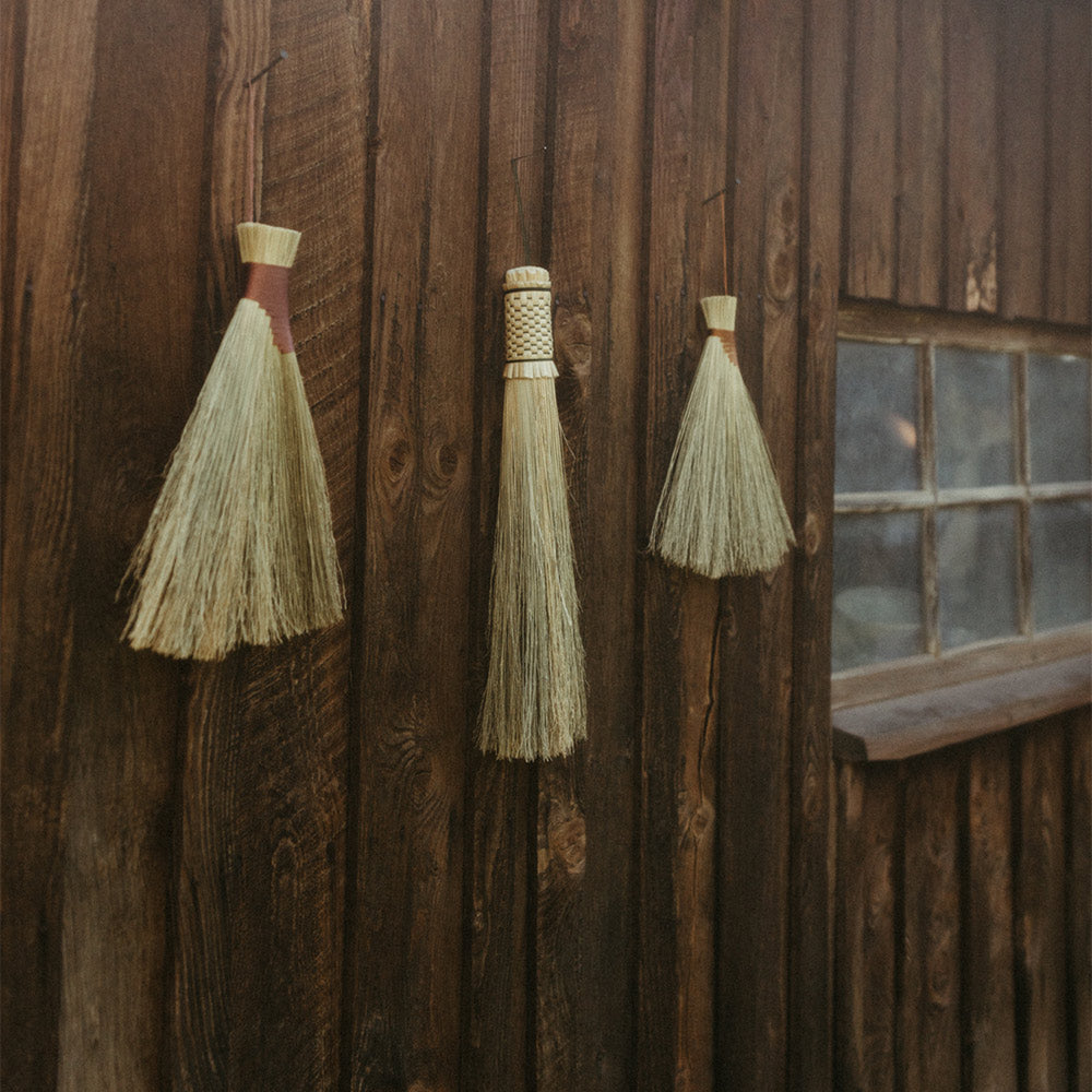 Premium Turkey Wing Whisk Broom - Natural Feather Broom for Dusting, Cleaning, and Sweeping - Perfect for Home, Kitchen, Fireplace, and Outdoor Use