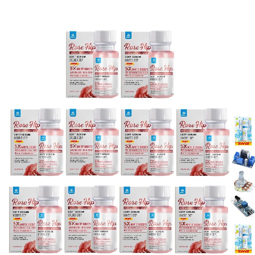 Moisture Nourishing Skin Care Set - 18ml Hydrating Soft Serum (10-Pack) by Thaigiftshop | For Dry & Sensitive Skin | Free Tomato Facial Mask Included | Perfect for Daily Skincare Routine & Travel