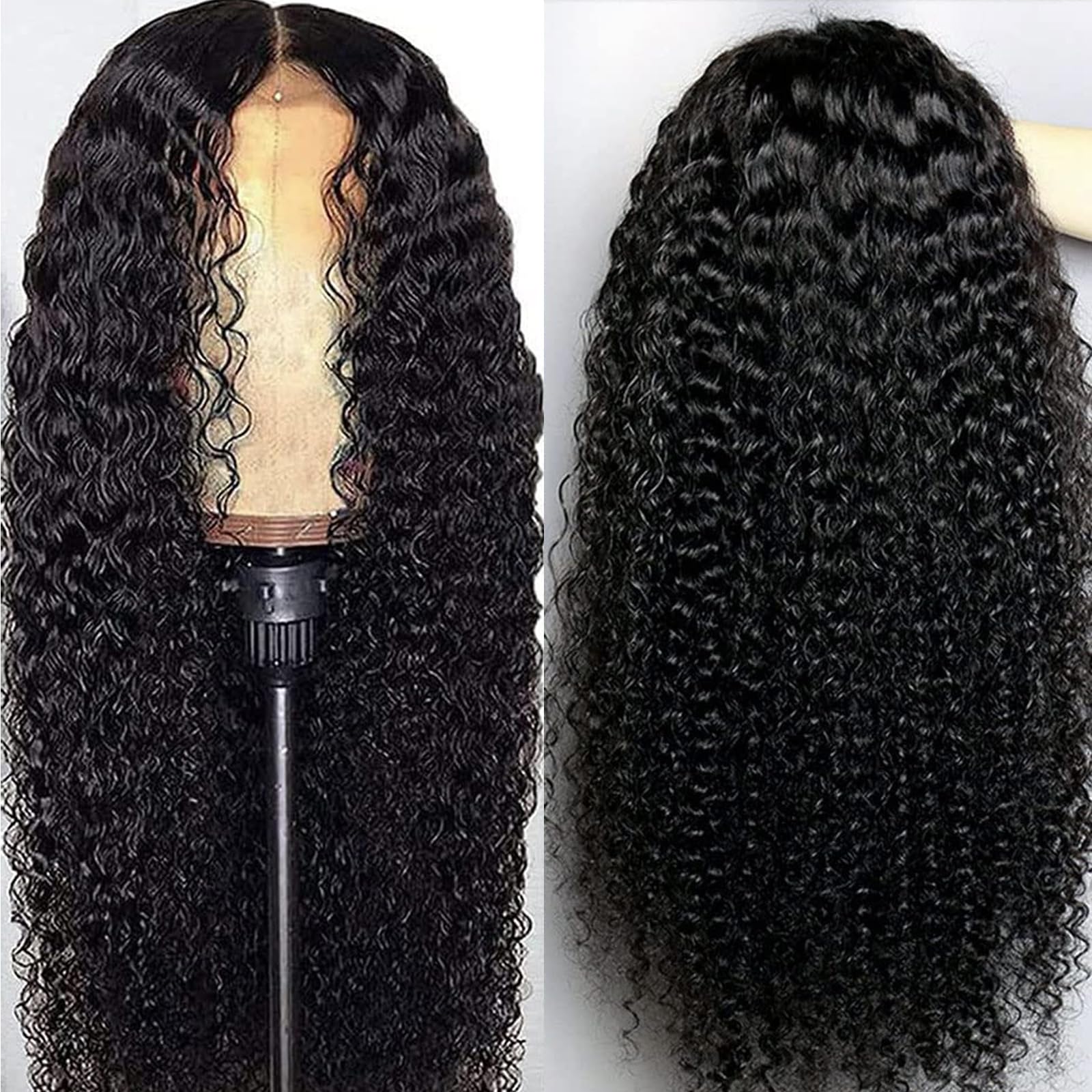 30 Inch Brazilian Human Hair Lace Closure Wig - Pre Plucked 180% Density Wet & Wavy Glueless 13x4 Lace Wig for Black Women - Perfect for Daily Wear, Parties & Special Occasions