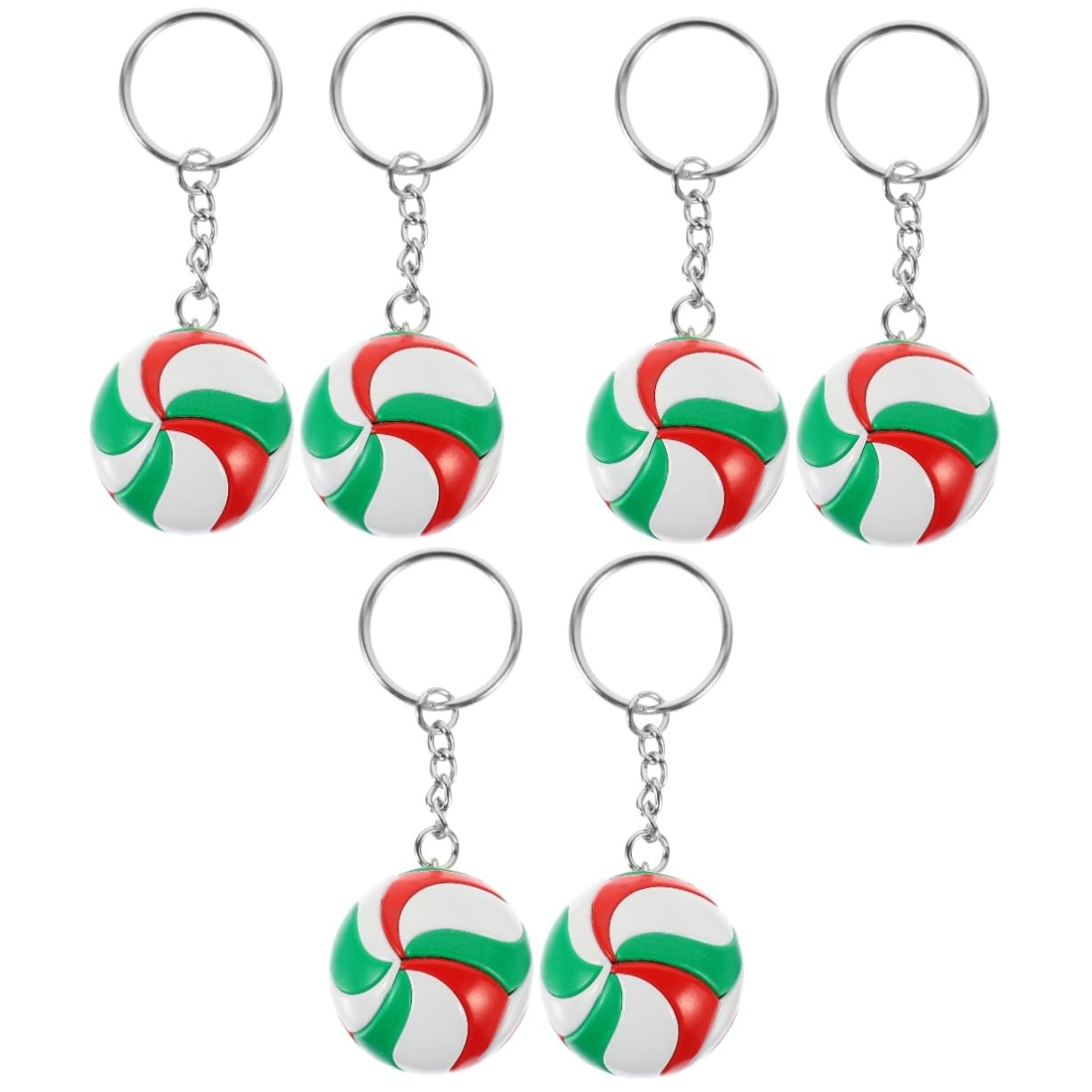 FOYTOKI 3-Pack Unique Volleyball Keychain Set - Multi-Functional Bag Charm Pendant for Sports Fans & Fashion Accessories - Perfect for Volleyball Players, Coaches & Gift Giving