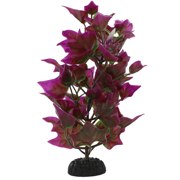 8 Pack Purple & Green Ivy Plastic Aquarium Plants for Fish Tank Decor - Realistic Artificial Plants for Freshwater & Saltwater Aquariums | Perfect for Betta Fish, Goldfish, and Tropical Fish Tanks