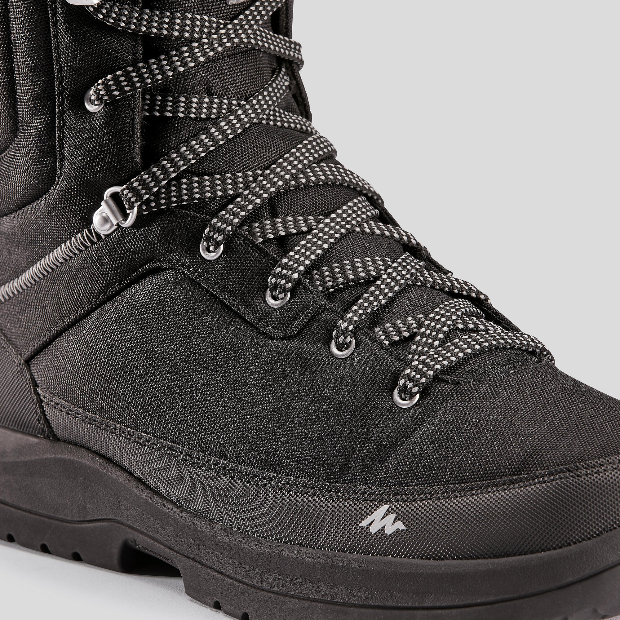 Quechua SH100 Men's Waterproof Hiking Boots - Warm Winter Trekking Shoes for Outdoor Adventures & Mountain Climbing
