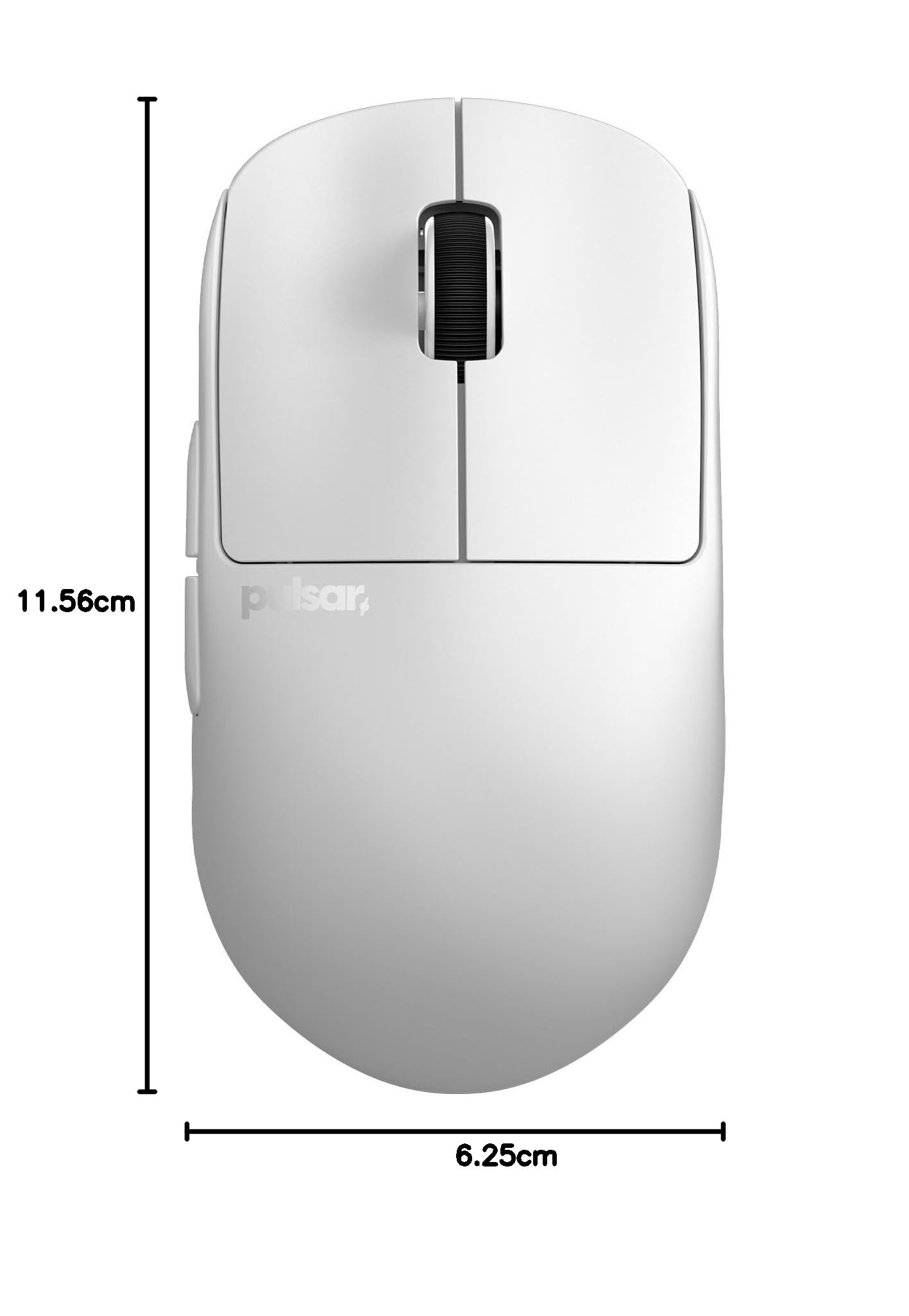 Pulsar X2H Mini Wireless Gaming Mouse - Ultra Lightweight 52g Symmetrical Design, Optical Switches, 26000 DPI PAW3395 Sensor, 2.4Ghz 1ms Response - Perfect for FPS, MOBA & Esports Gaming (White)