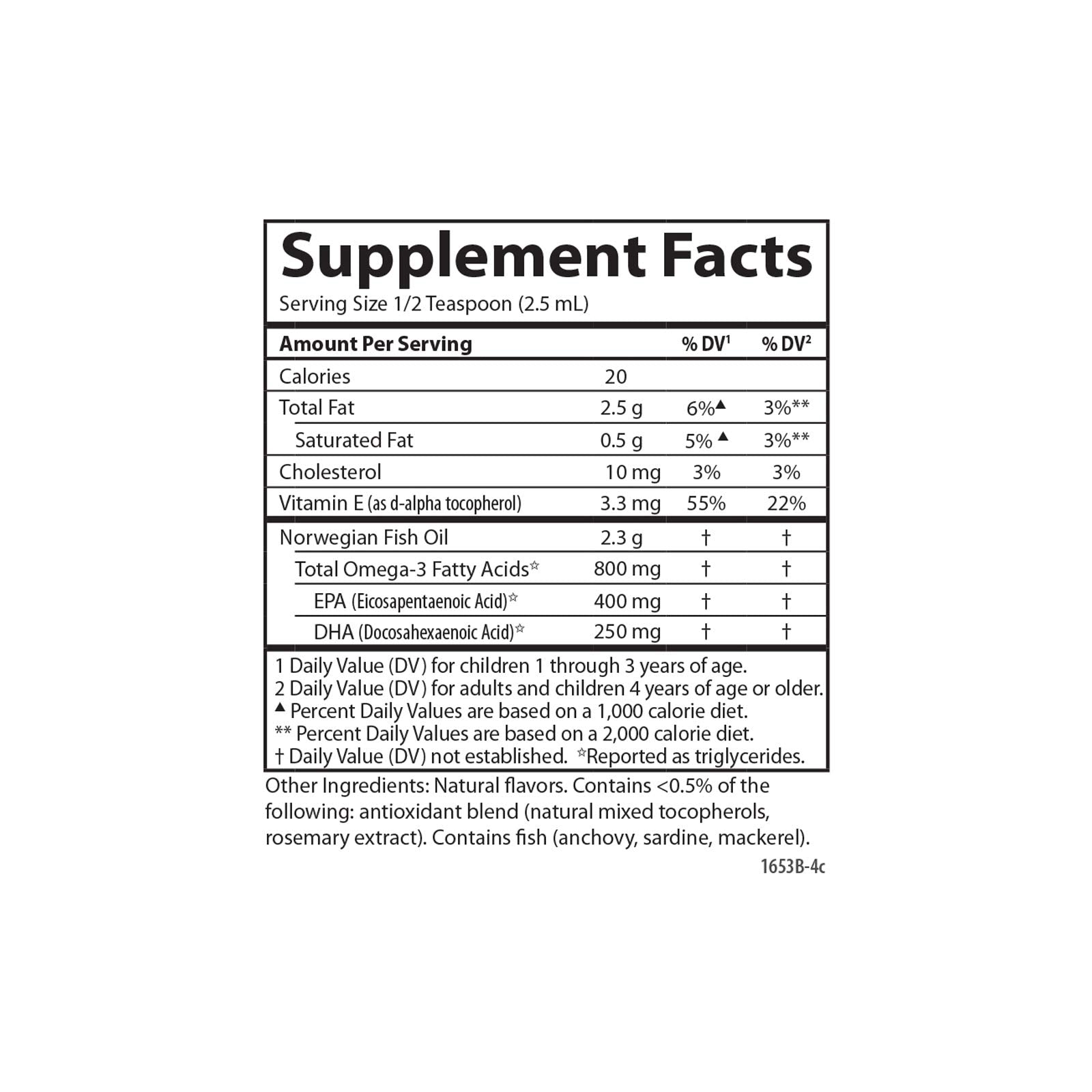 Carlson Labs Kid's The Very Finest Fish Oil - 800mg Omega-3 Supplement with Natural Orange Flavor, 200ml Bottle | Supports Brain Development & Immune Health for Children