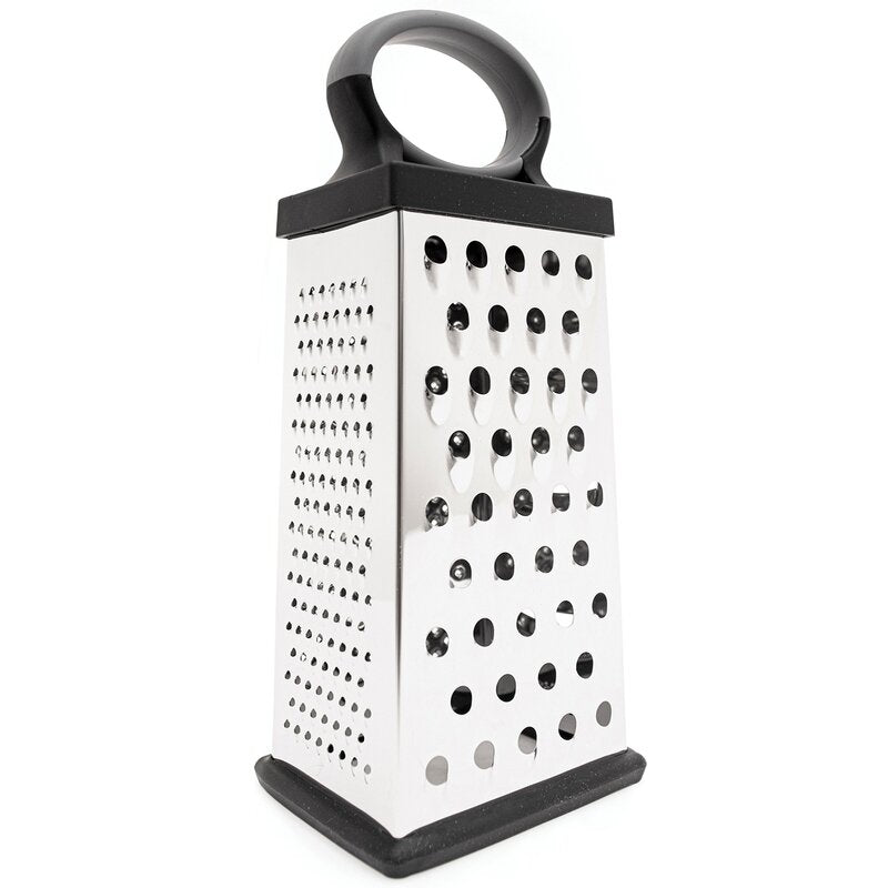 STARFRIT 4-Sided Stainless Steel Cheese Grater Box - Shred, Slice & Grate Cheese, Vegetables & More - Perfect for Cooking, Baking & Meal Prep