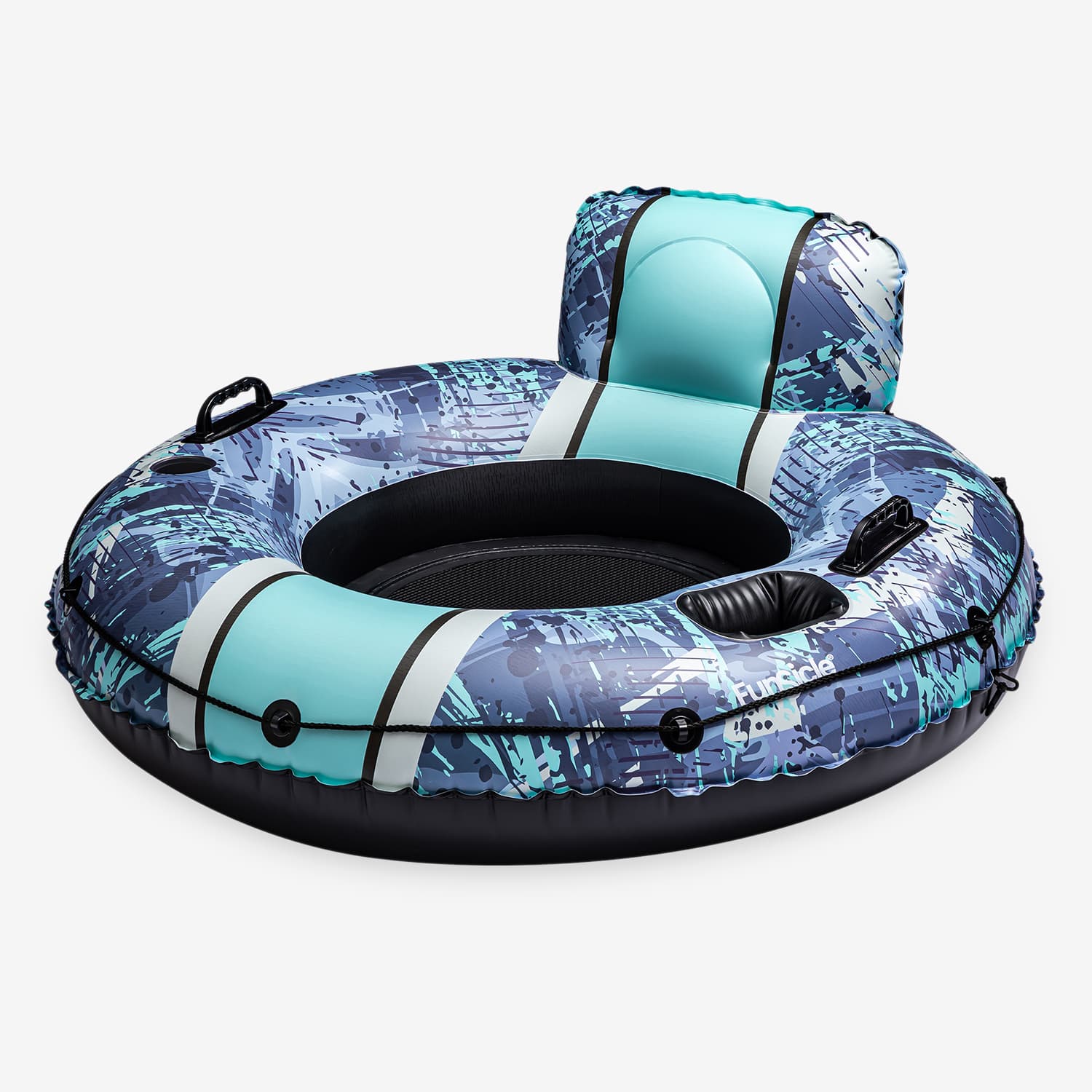 Funsicle Sierra Blue Lounge Chair - Premium Outdoor Patio Furniture for Poolside, Beach, and Backyard Relaxation
