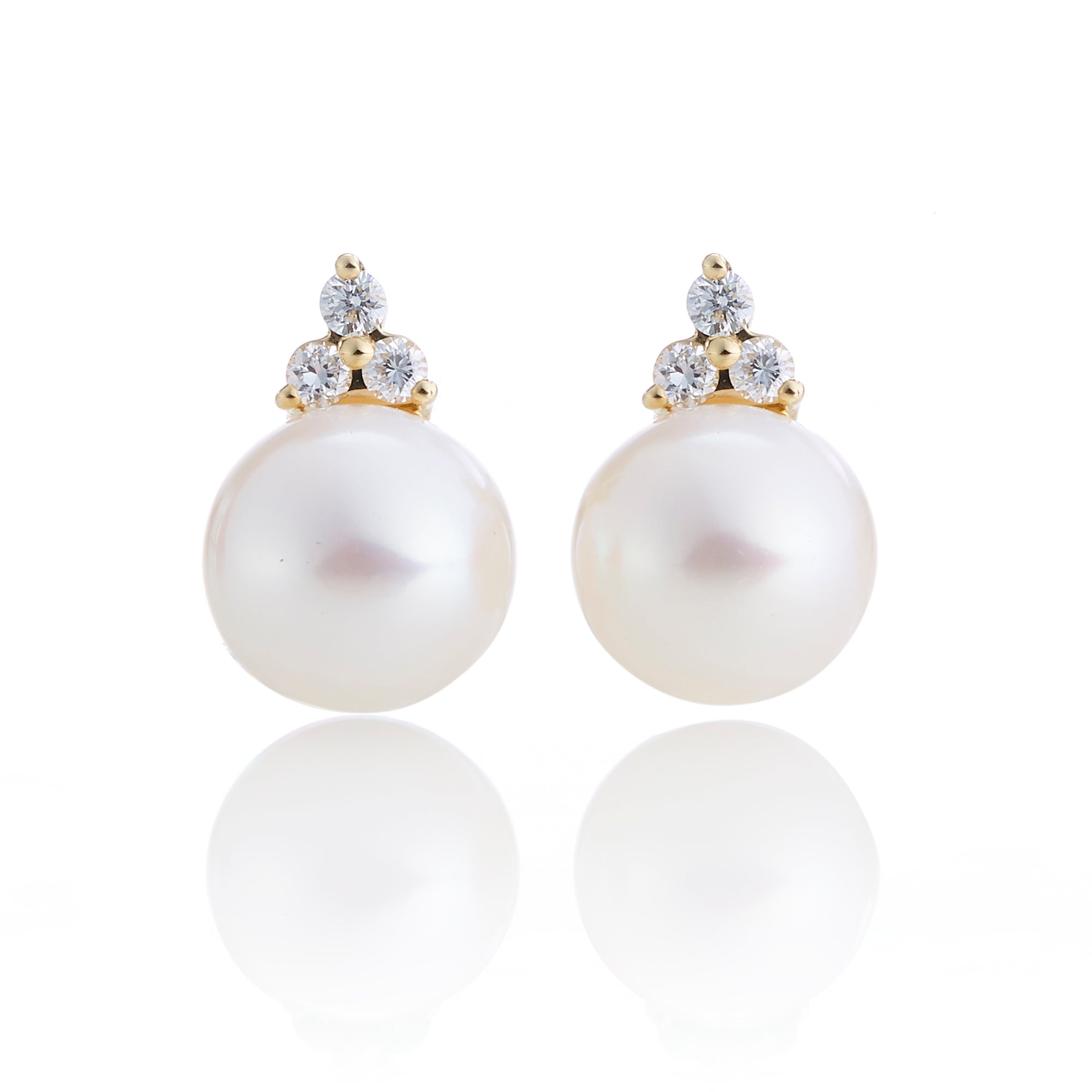Elegant Madison Pearl and Diamond Earrings for Women - Perfect for Weddings, Parties & Special Occasions