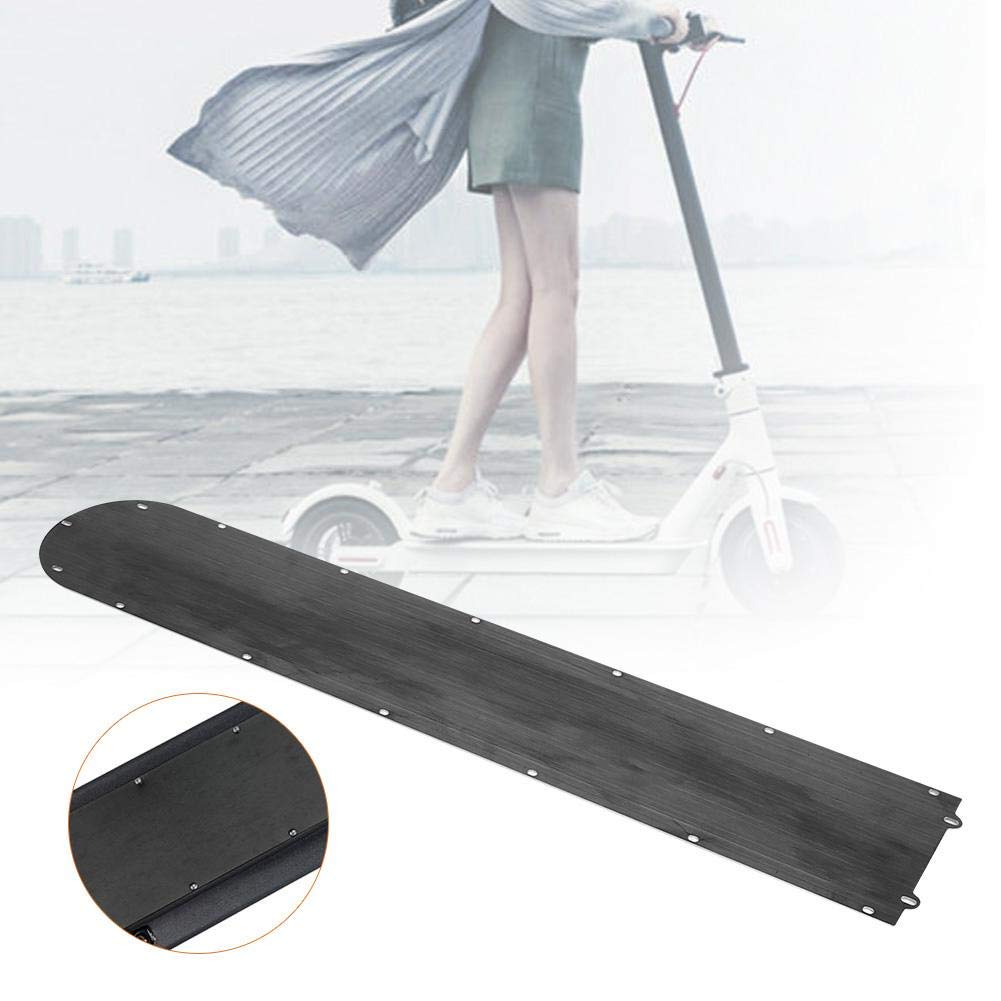 Electric Scooter Battery Cover - Black Stainless Steel Guard Plate for M365 Scooter | Durable Bottom Protection for Commuting & Urban Travel