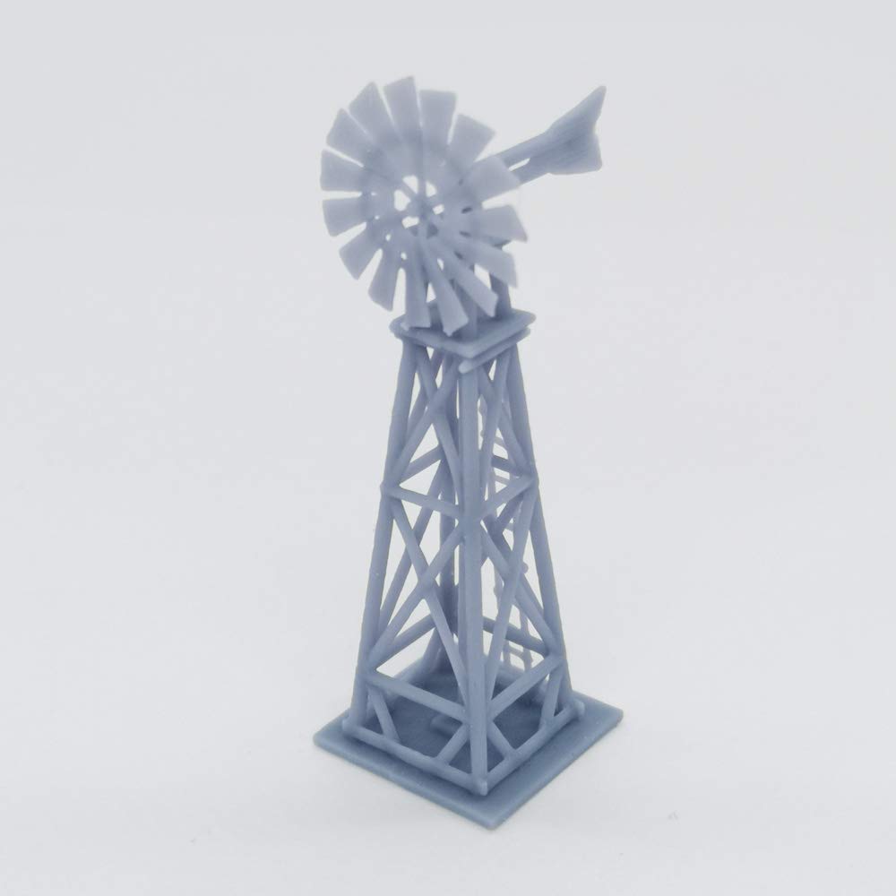 Outland Models Old West Windmill Accessory - 1:160 N Scale Model Train Scenery for Western Theme Railroad Layouts | Perfect for Dioramas & Miniature Landscapes