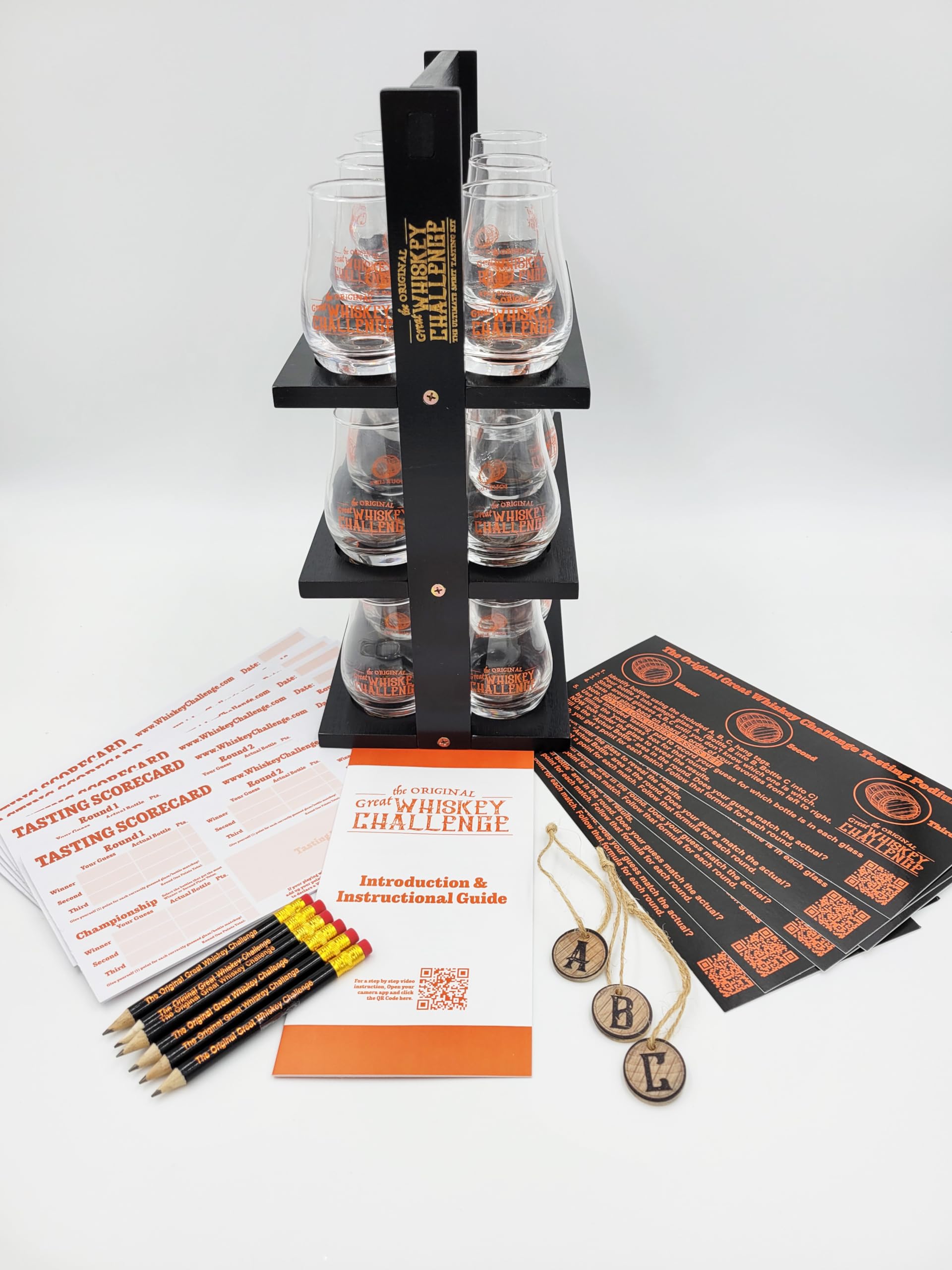 6 Player Blind Tasting Party Game Kit with Tasting Glasses - Fun Tabletop Drinking Game for Adults & Friends (Perfect for Parties, Game Nights & Social Gatherings)