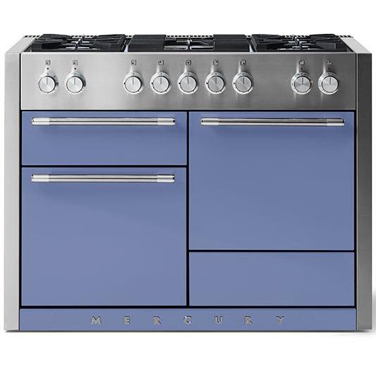 AGA 48-inch Mercury Dual Fuel Range with True European Convection - Professional Gas & Electric Stove with AMC48DF CBB Model - Perfect for Home Chefs & Modern Kitchens