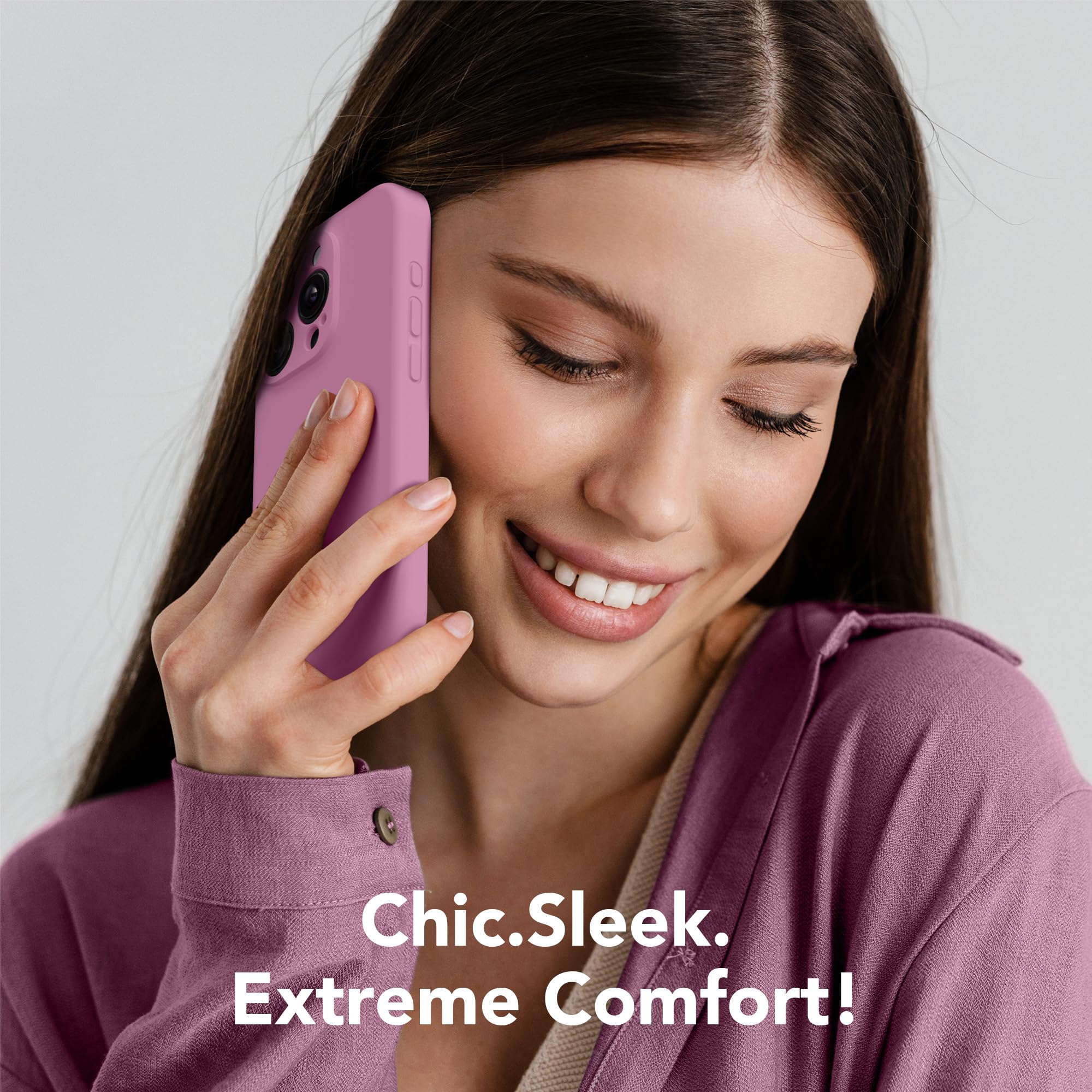 Premium Silicone Case for iPhone 15 Pro Max - MagSafe Compatible, Shockproof & Scratch-Resistant with Camera Protection & Microfiber Lining (Blackcurrant) | Perfect for Everyday Use, Travel & Outdoor Activities