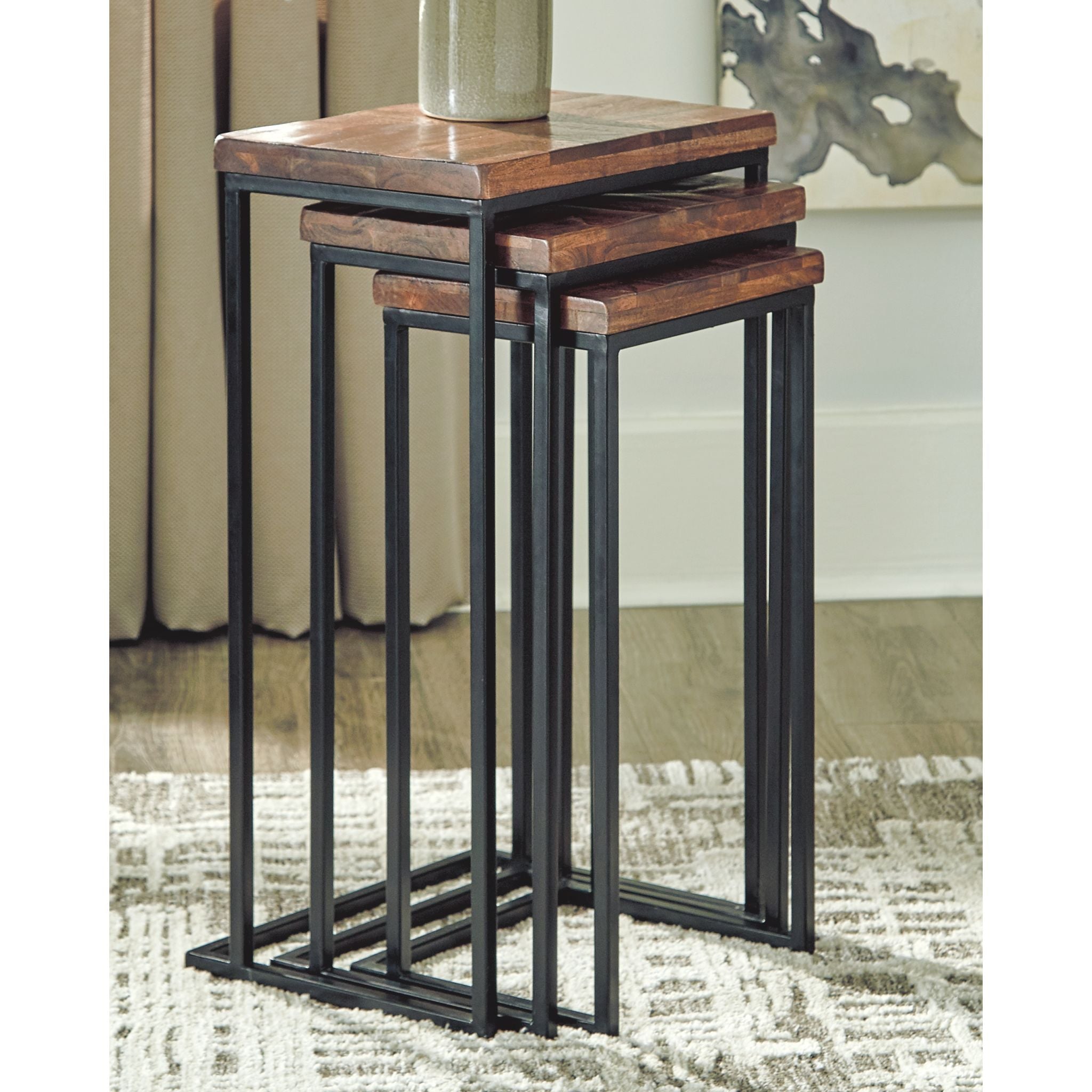 Cainthorne Accent Table - Brown/Black - Perfect for Living Room, Bedroom & Office Decor