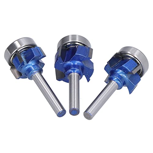 Premium Woodworking Corner Round Bit Set - R1 R2 R3 Edge Router Bits for Trimming, Milling & Round Over Edges | Includes Storage Box | Perfect for Tables, Drawers & Cabinets | DIY Furniture & Home Improvement Projects