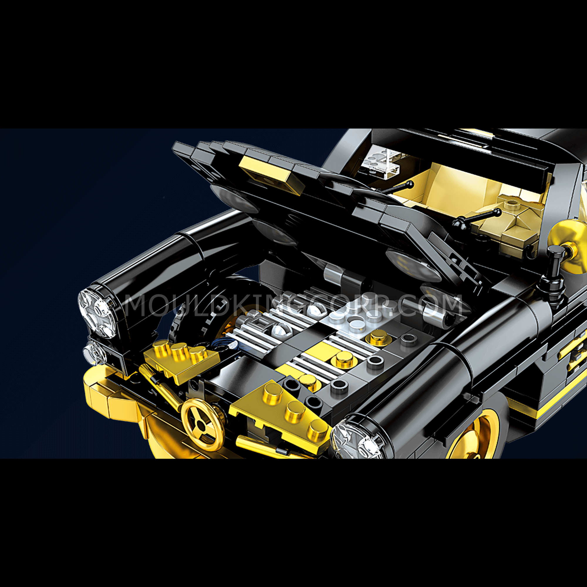 Mould King 10005 300SL Classic Gullwing Model Building Set - 886 Pcs DIY Car Model Kit for Adults & Teens | Perfect for Collectors, Home Decor, and Creative Gifts