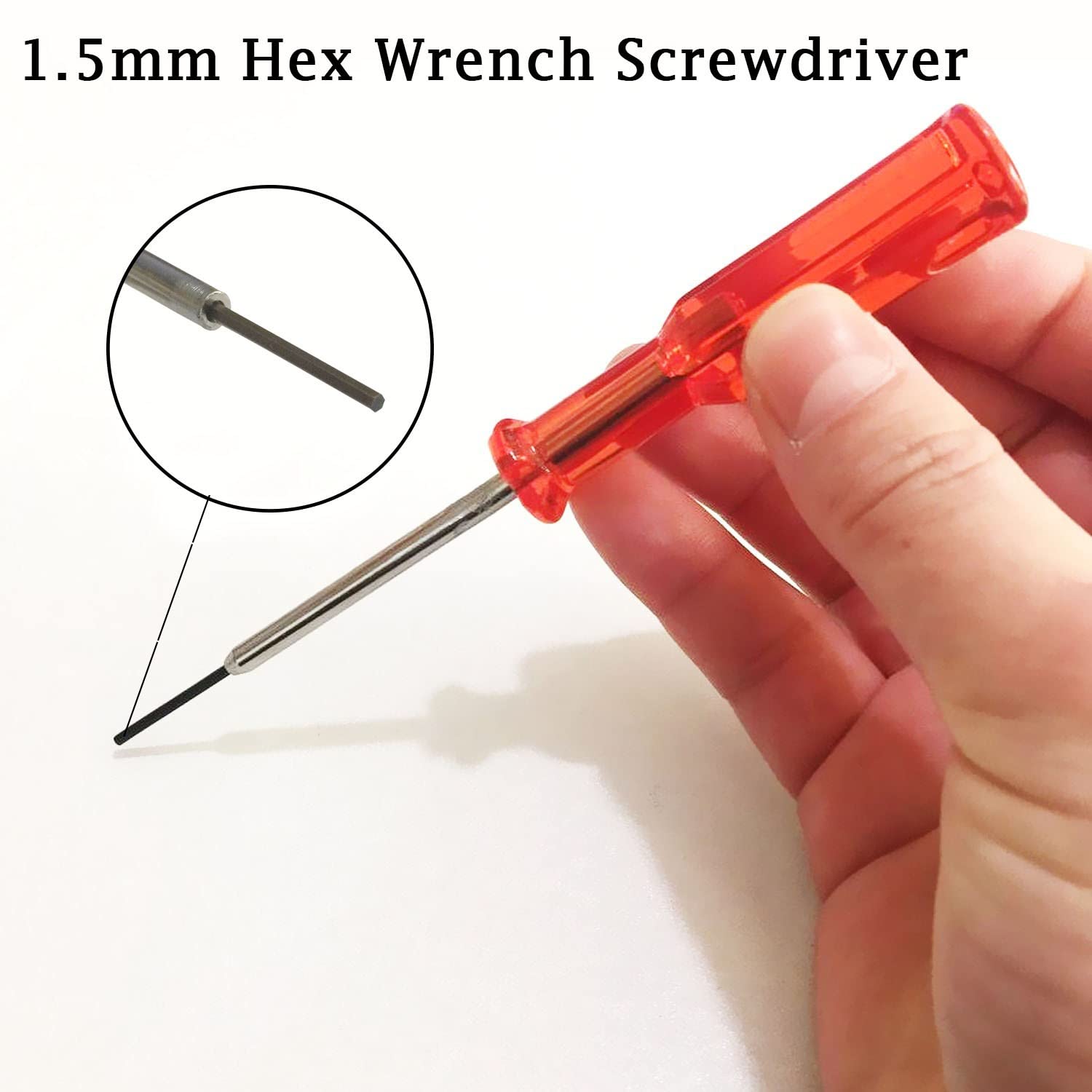 4Pcs Hex Socket Screwdriver Set - H1.5 & H1.6 with Mini Portable Flathead & Phillips Screwdrivers - Precision Tools for Industrial Overlock Sewing Machine Repair & Electronics Maintenance (Ideal for Home DIY & Professional Use)
