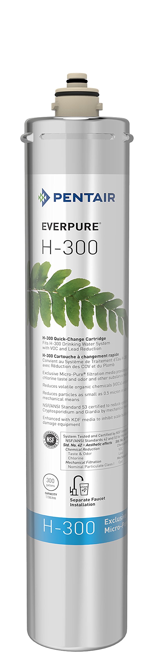 Everpure H-300 Water Filter Replacement Cartridge (EV9270-72/EV9270-71) - NSF Certified for Clean Drinking Water - Perfect for Home, Office & Commercial Use