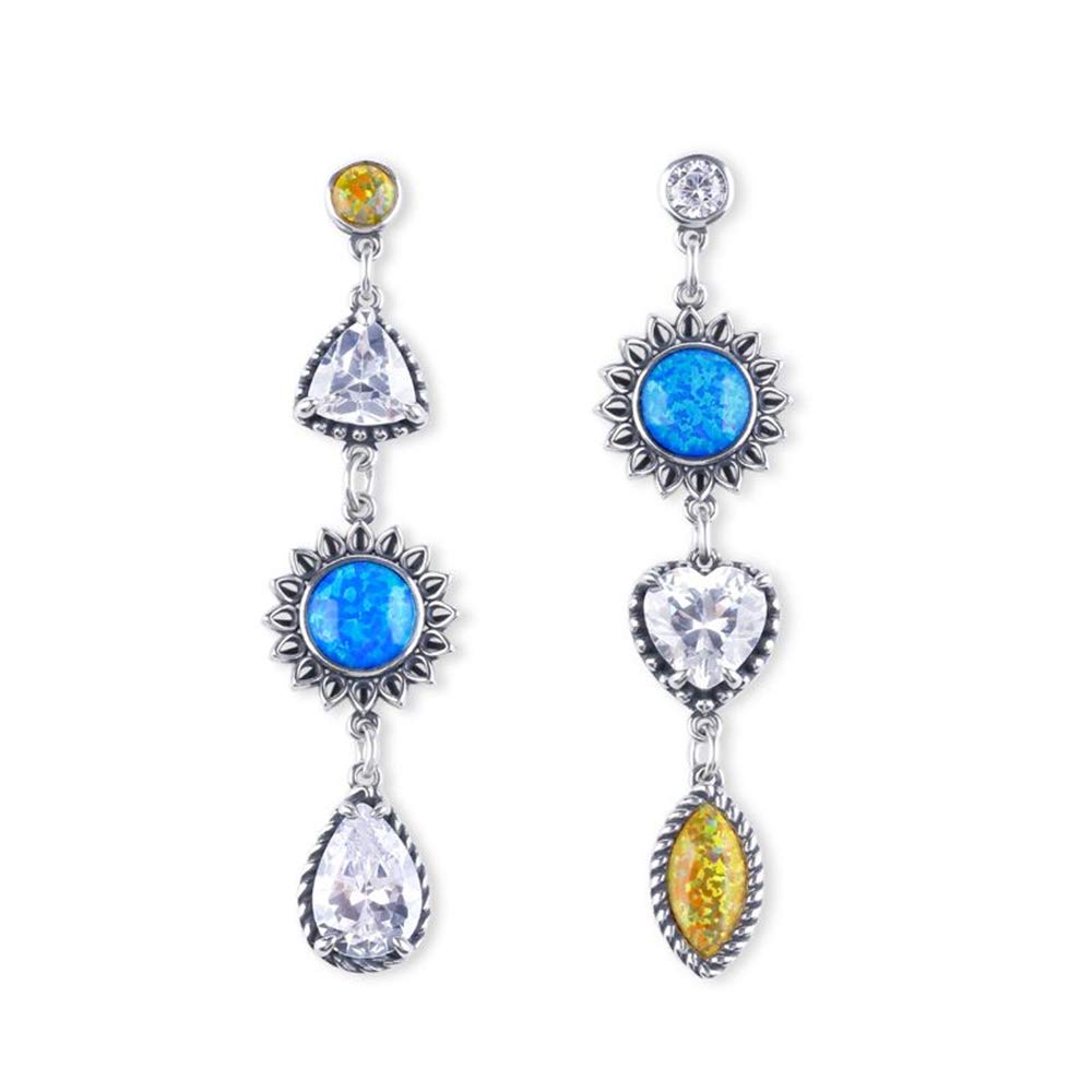 Jeulia 925 Sterling Silver Opal Earrings for Women - Dainty Love at First Sight Stud Earrings for Girlfriend, Wife, Bride, Teen Girls | Gift Ready with Jewelry Box | Perfect for Valentine's Day, Anniversary & Special Occasions