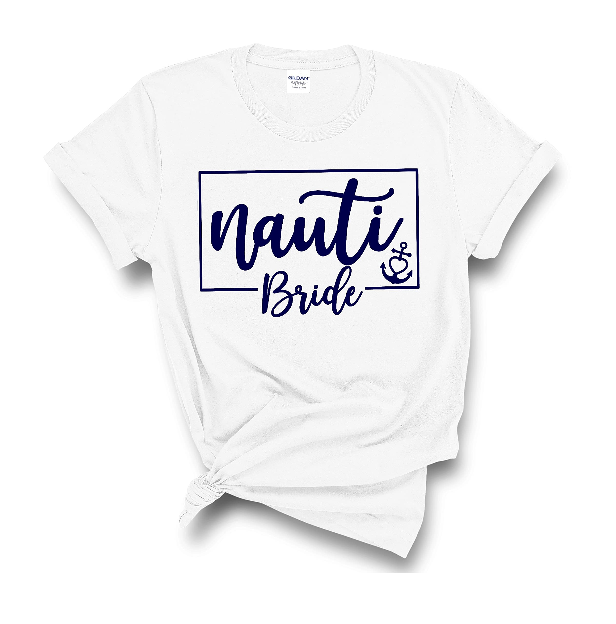 Stylish IHK Nauti Bride Shirt - Perfect Bachelorette & Bridal Party Tee for Wedding Celebrations - Comfortable Crew Neck Design for Bridesmaids & Wedding Crew