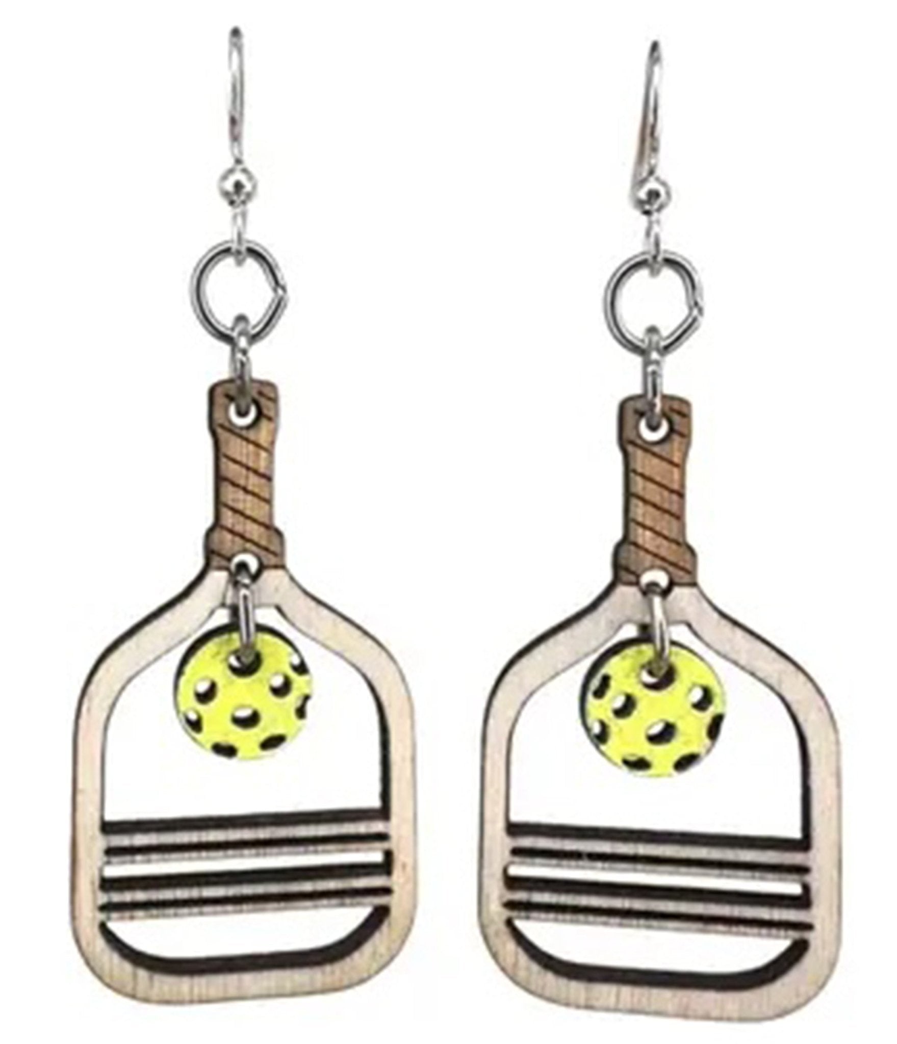 Pickleball Earrings for Women - Dangle Drop Jewelry for Pickleball Lovers - Perfect for Games, Gifts & Sports Fashion Accessories