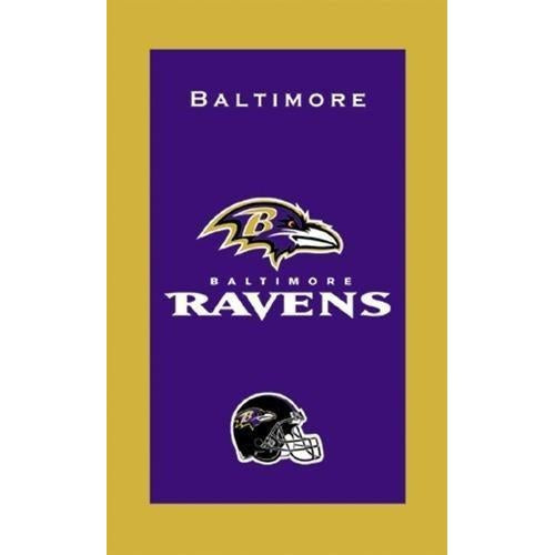 KR NFL Baltimore Ravens Bowling Towel - Officially Licensed Football Team Bowling Accessory for Fans - Perfect for Game Day, Bowling Alley & Sports Enthusiasts