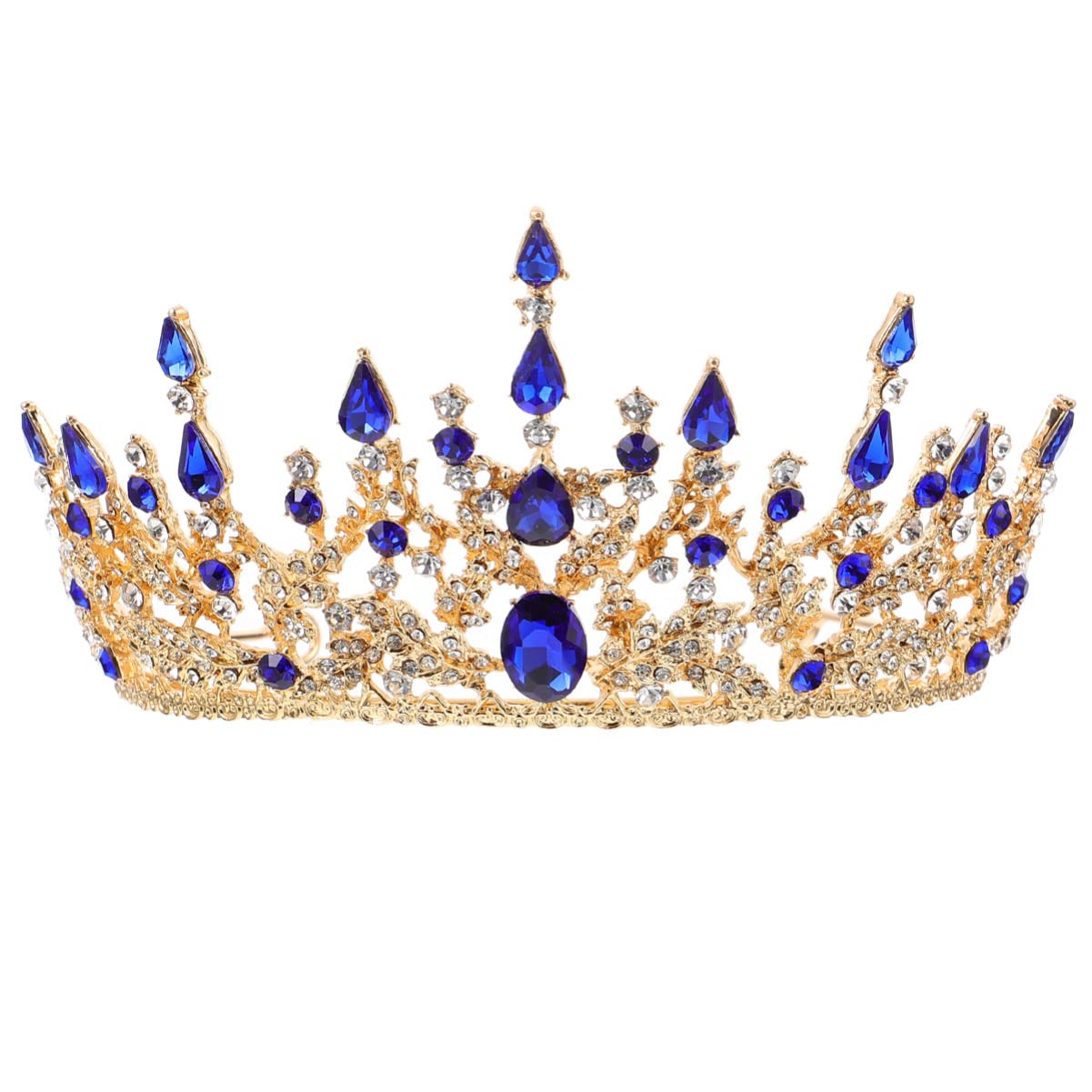 LALAFINA Rhinestone Tiara Headband - Vintage Baroque Hair Jewelry for Women, Wedding Crown & Wig Accessories | Perfect for Bridal, Prom, Cosplay & Special Occasions