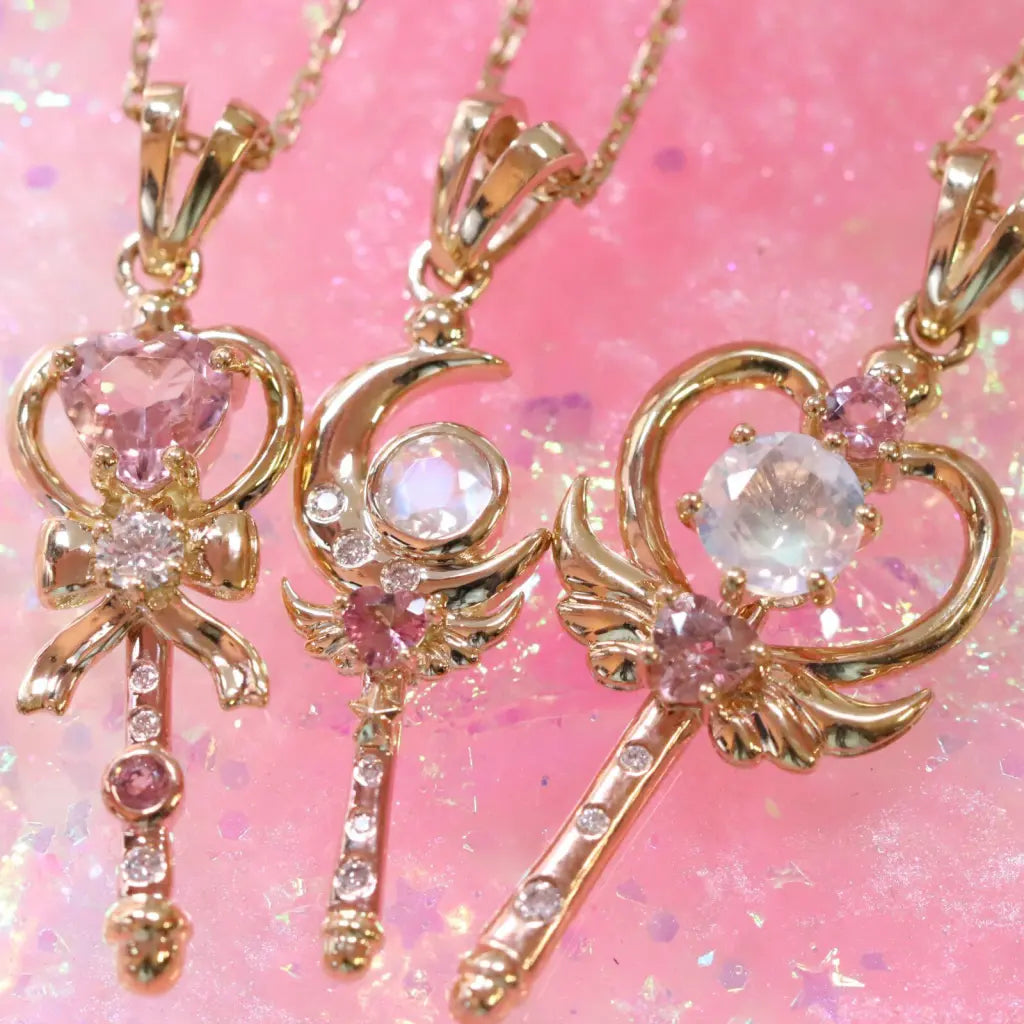 14K Gold Moon Crystal Pendant Necklace for Women - Elegant Celestial Jewelry Gift for Birthday, Anniversary & Special Occasions