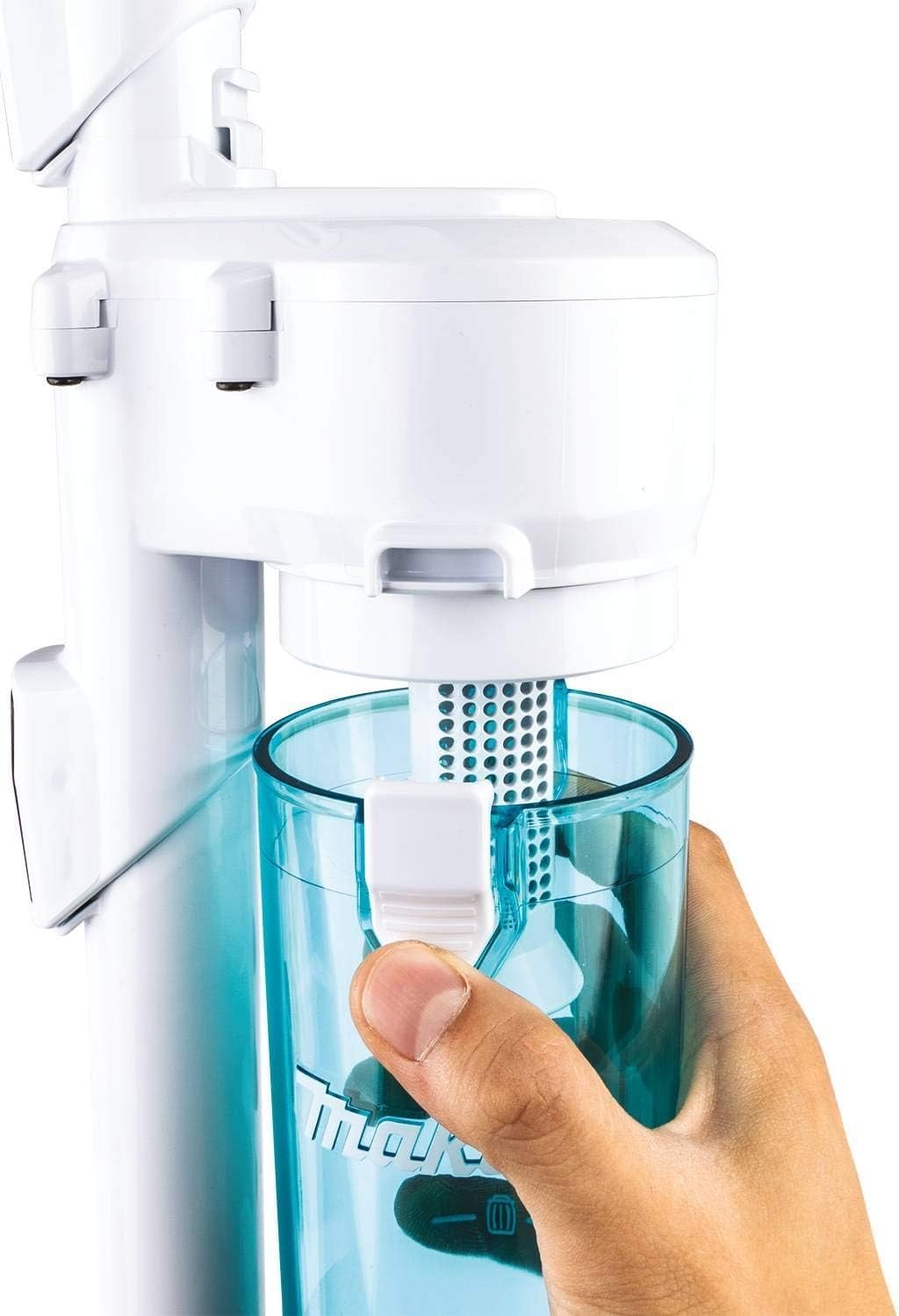Makita 191D70-5 White Cyclonic Vacuum Attachment with Lock - Perfect for Woodworking, Construction & DIY Dust Collection