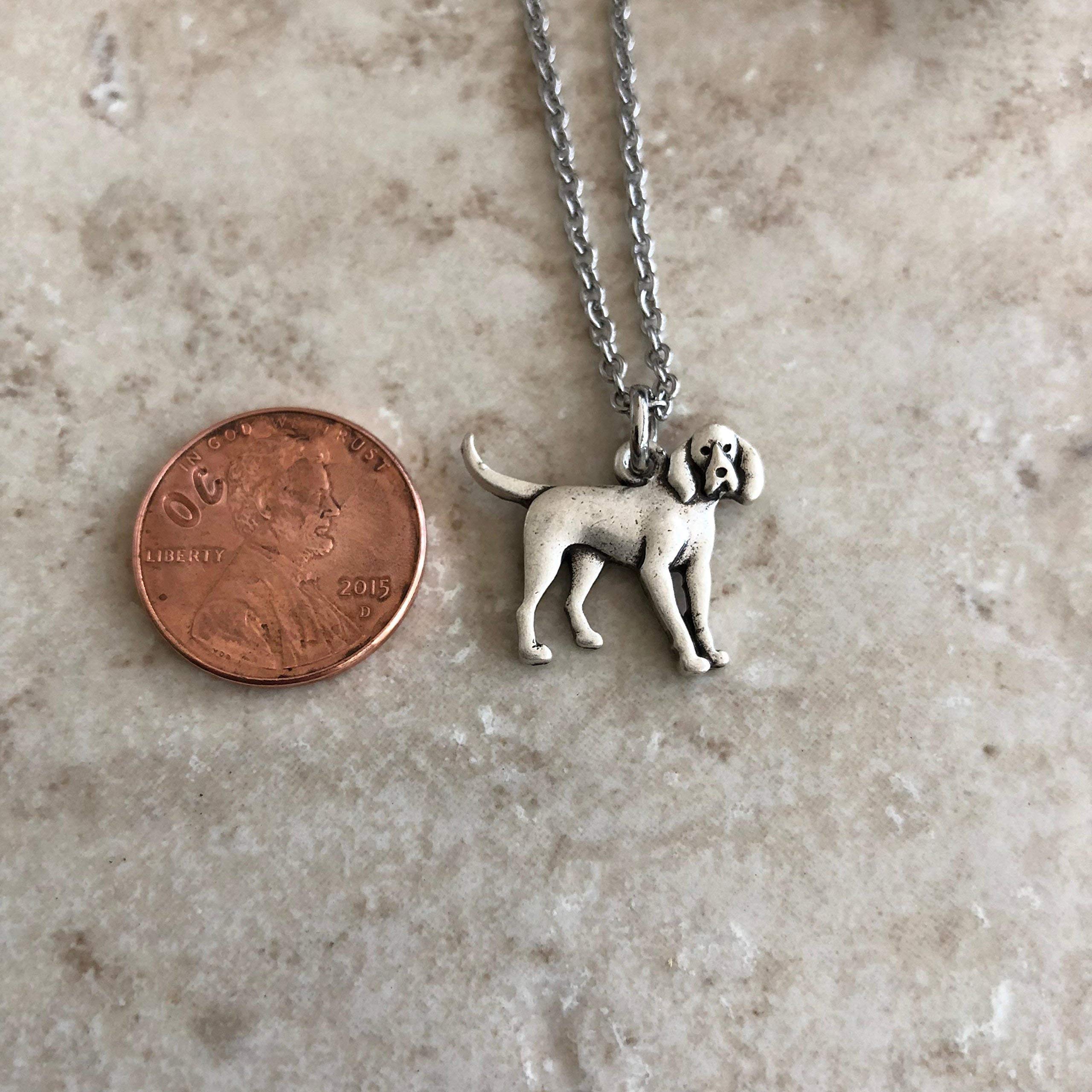 Stainless Steel Coonhound Dog Necklace - Hound Dog Breed Jewelry Gift for Dog Moms - Perfect for Dog Lovers, Pet Owners & Animal Enthusiasts - Great for Daily Wear, Special Occasions & Dog-Themed Events