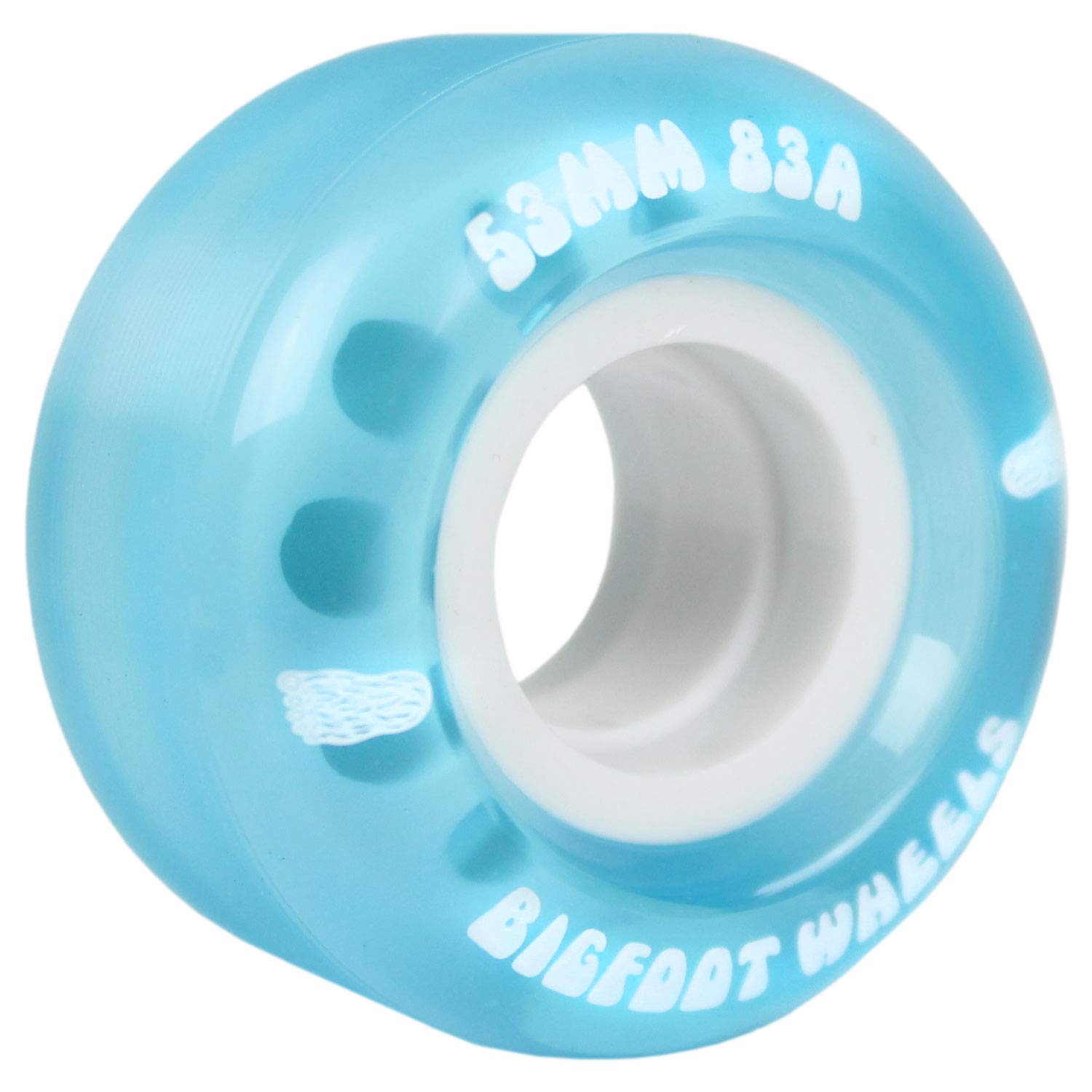 Independent Skateboard Trucks Complete Kit with 53mm Bigfoot Soft 83A Wheels, Bones Reds Bearings, 1